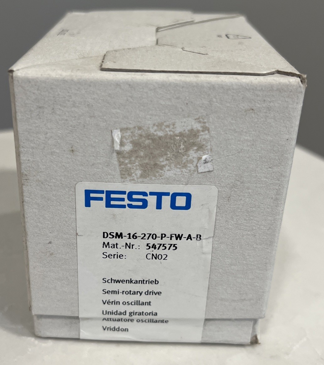 NEW FESTO SEMI-ROTARY DRIVE DSM-16-270-P-FW-A-B DSM16270PFWAB 547575