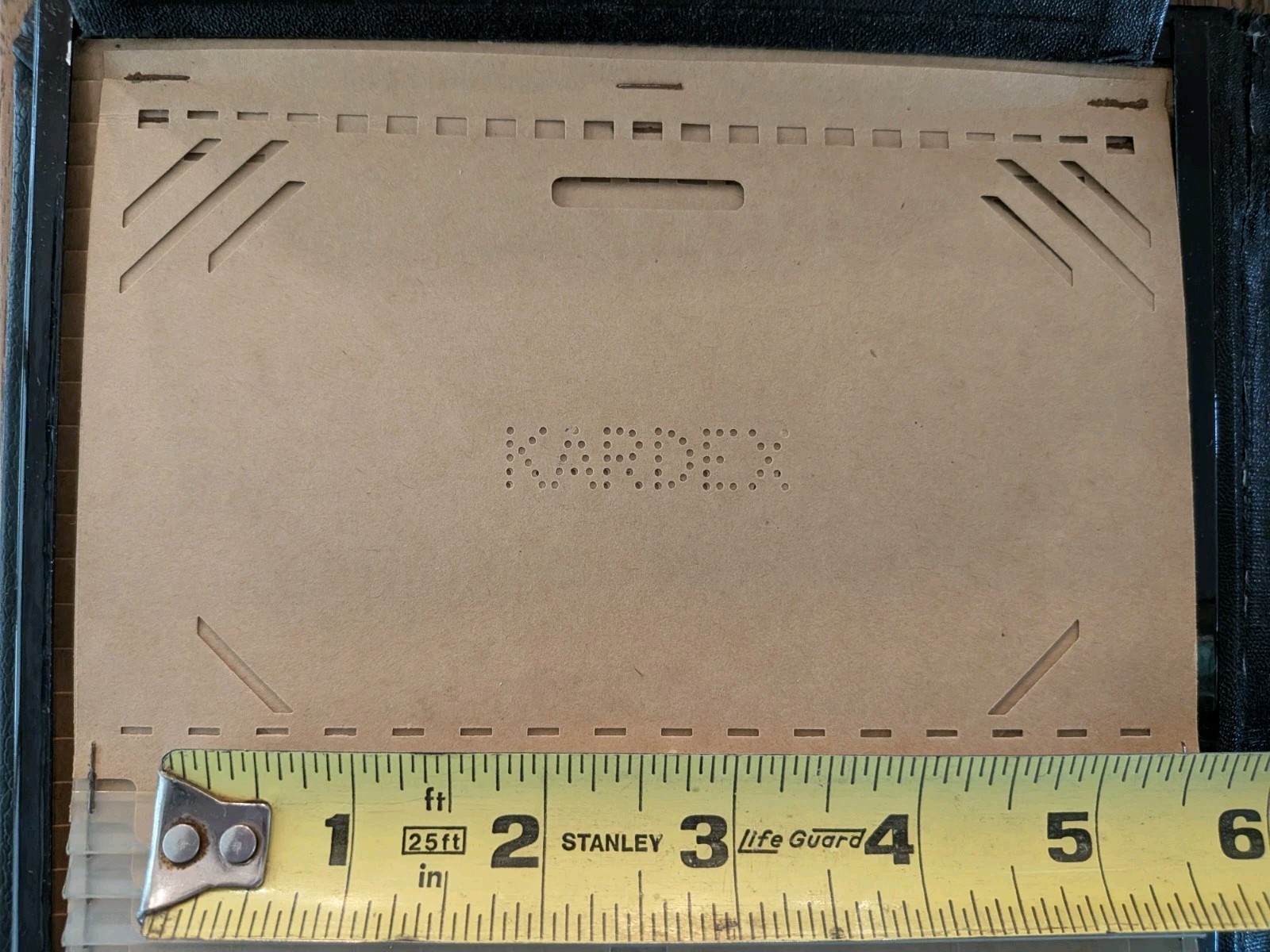 Vintage Black Remington Rand Kardex Visible Record File / Folding Record Book