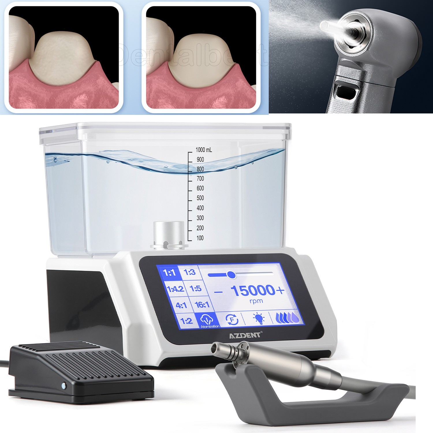 Dental Electric Brushless Surgery Motor System LED w/ water Supply air supply