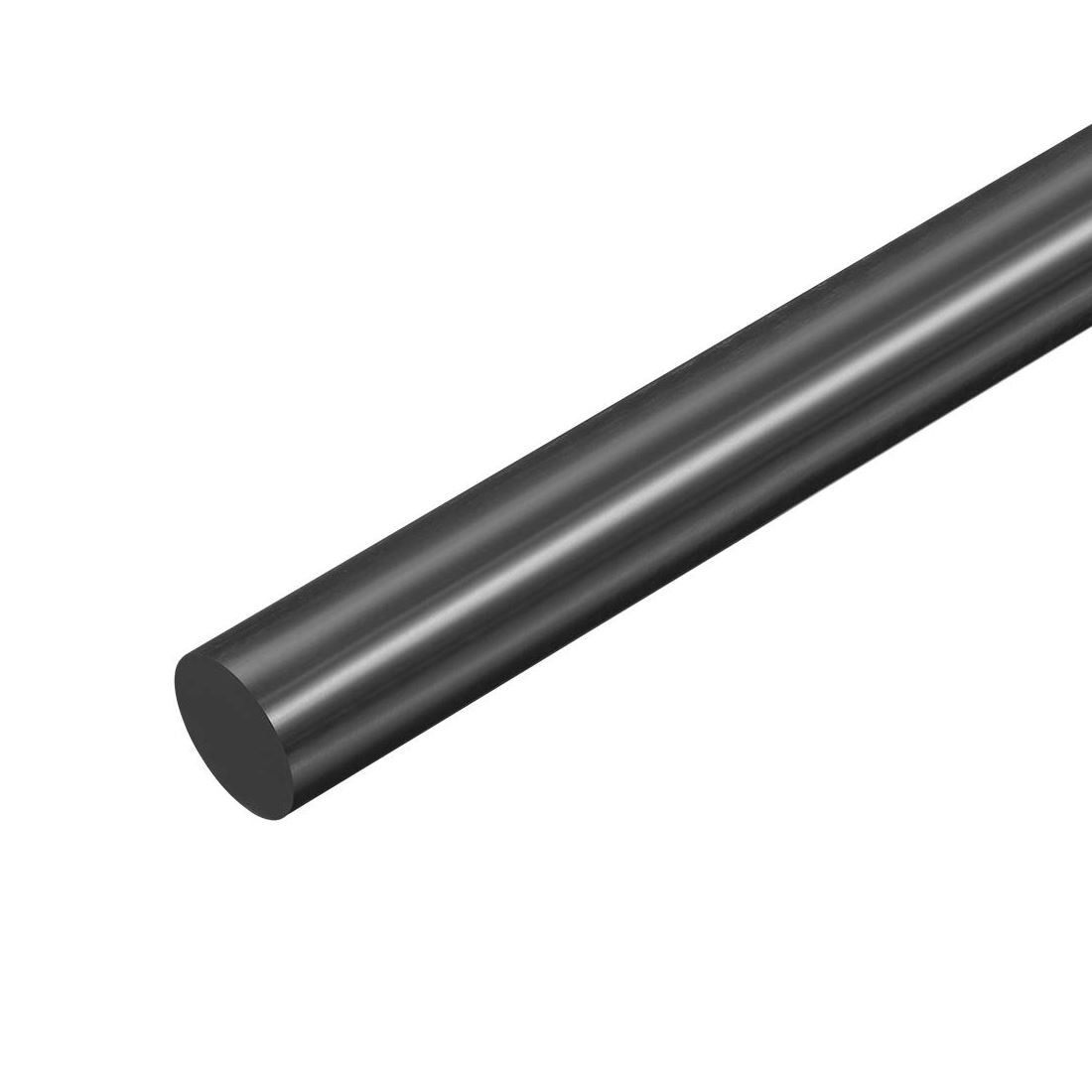 1.875 (1-7/8 inch) x 12 inches, Acetal Plastic Round Rod, Black