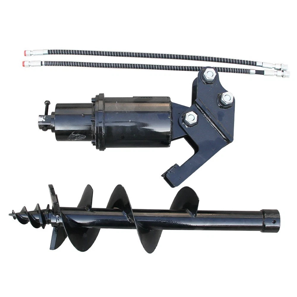 Mini Excavator Attachment Hydraulic 300mm Auger Drill with 25mm Pin FREE SHIP