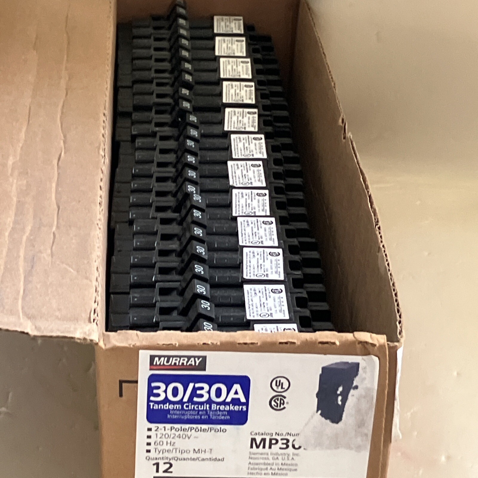 MURRAY MP3030 30A 120V/240V 1-POLE CIRCUIT BREAKER New!! CTL