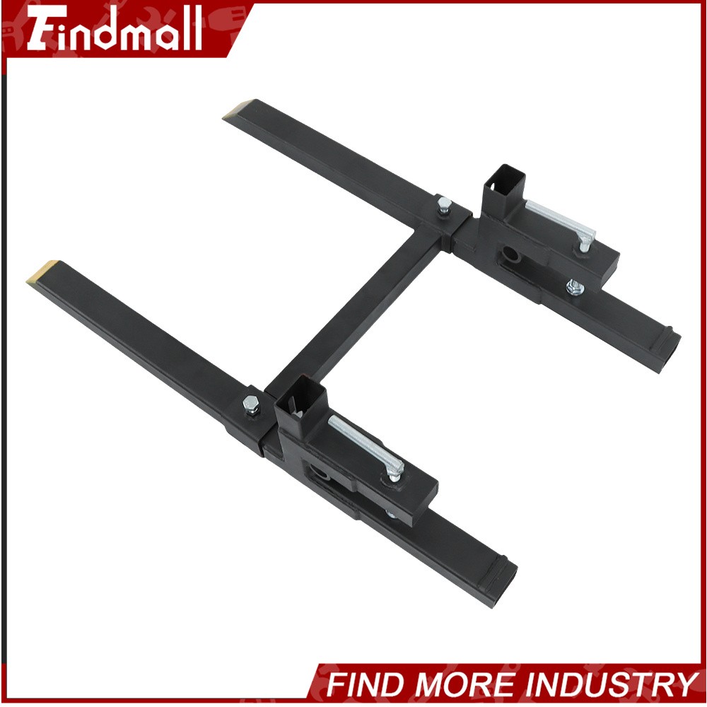 Findmall 43″ Clamp on Pallet Forks 2000lbs Heavy Duty Quick Attach Bucket Fork
