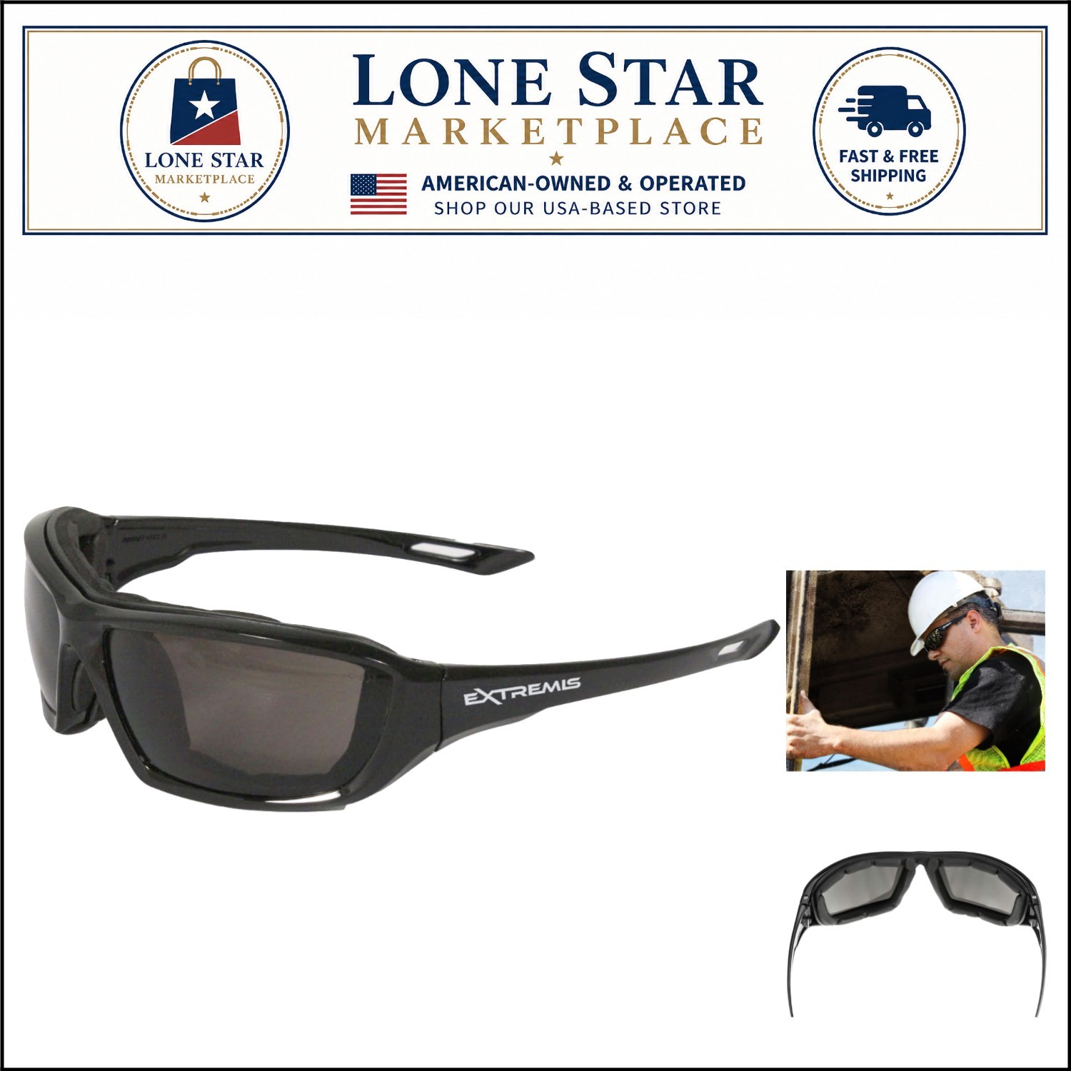 Professional Extremis Safety Glasses – Dust Resistant & Anti-Fog for Adults