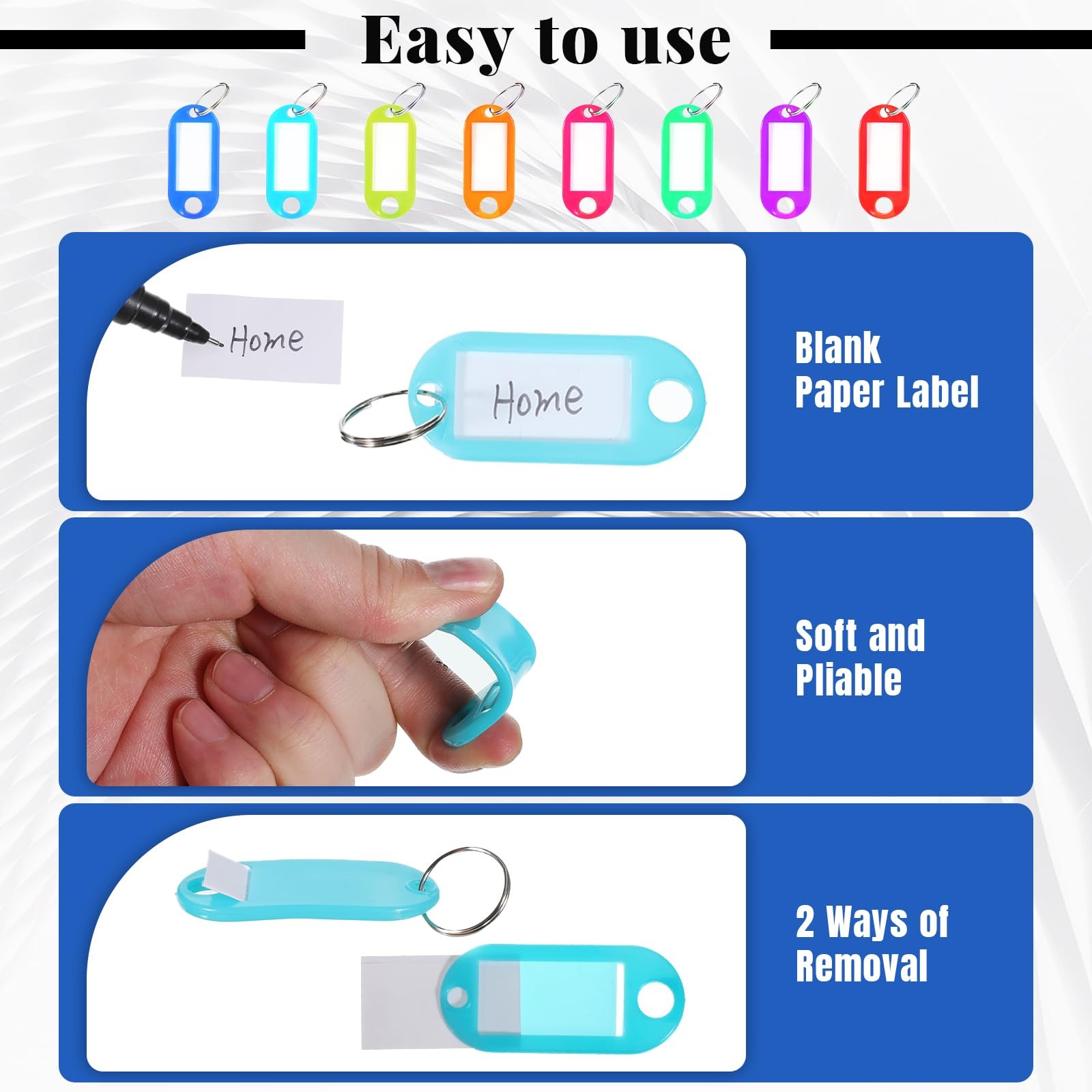 Portable Key Organizer with Handle, Zippered Key Case Organizer with 54 Key-H…