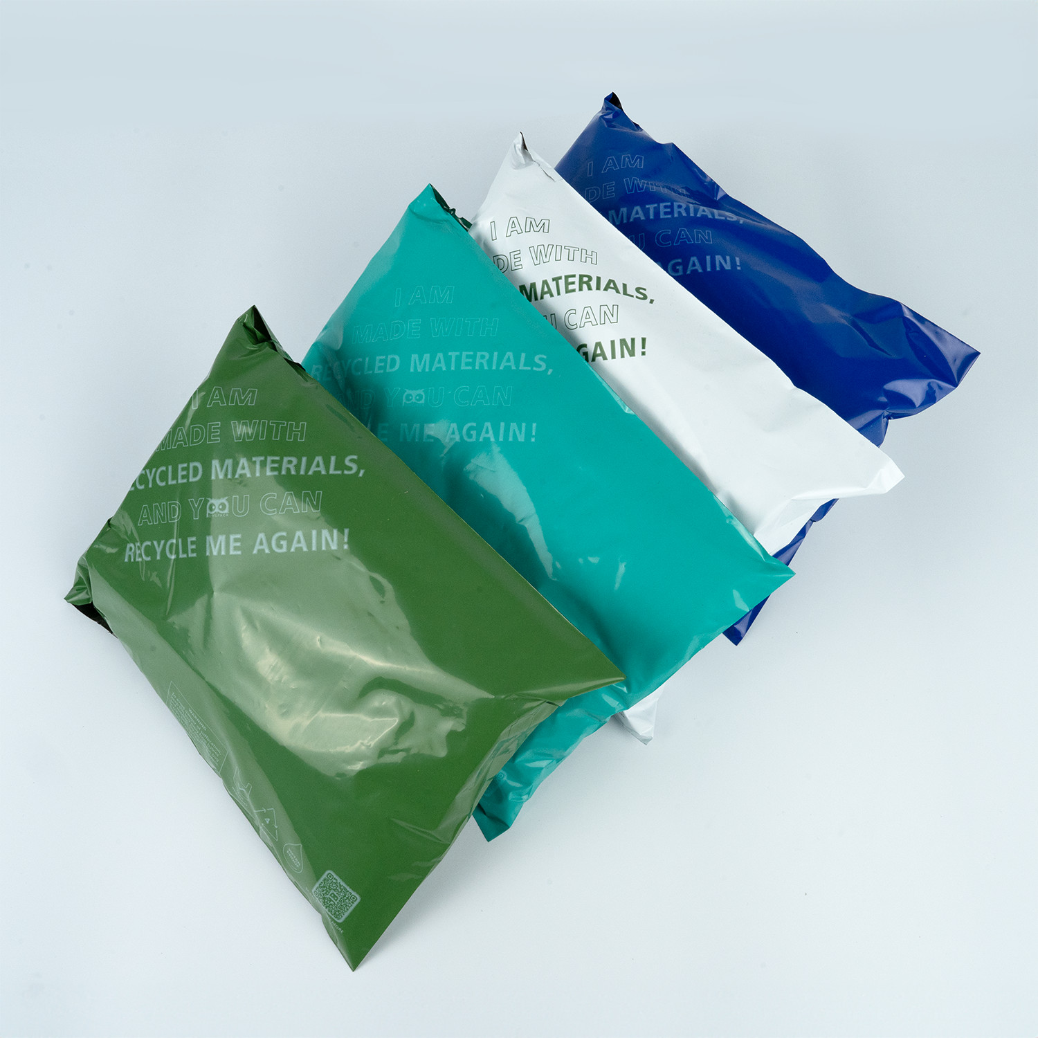 Owlpack Eco Friendly 2 MIL Thick Recycled Mailers, Poly Mailers (White)