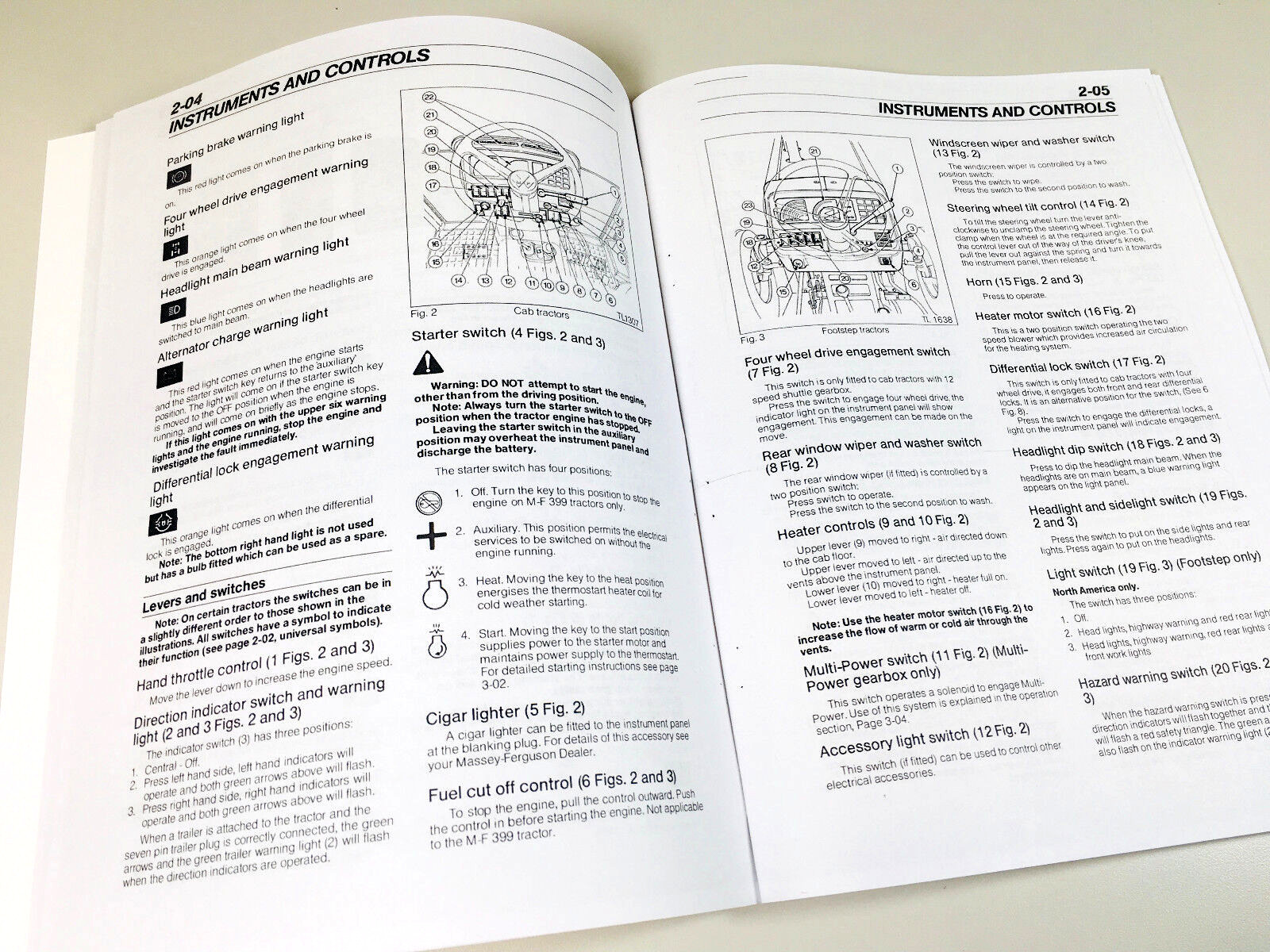 Massey Ferguson 340 350 355 360 362 365 375 383 Tractors Owners Operators Manual