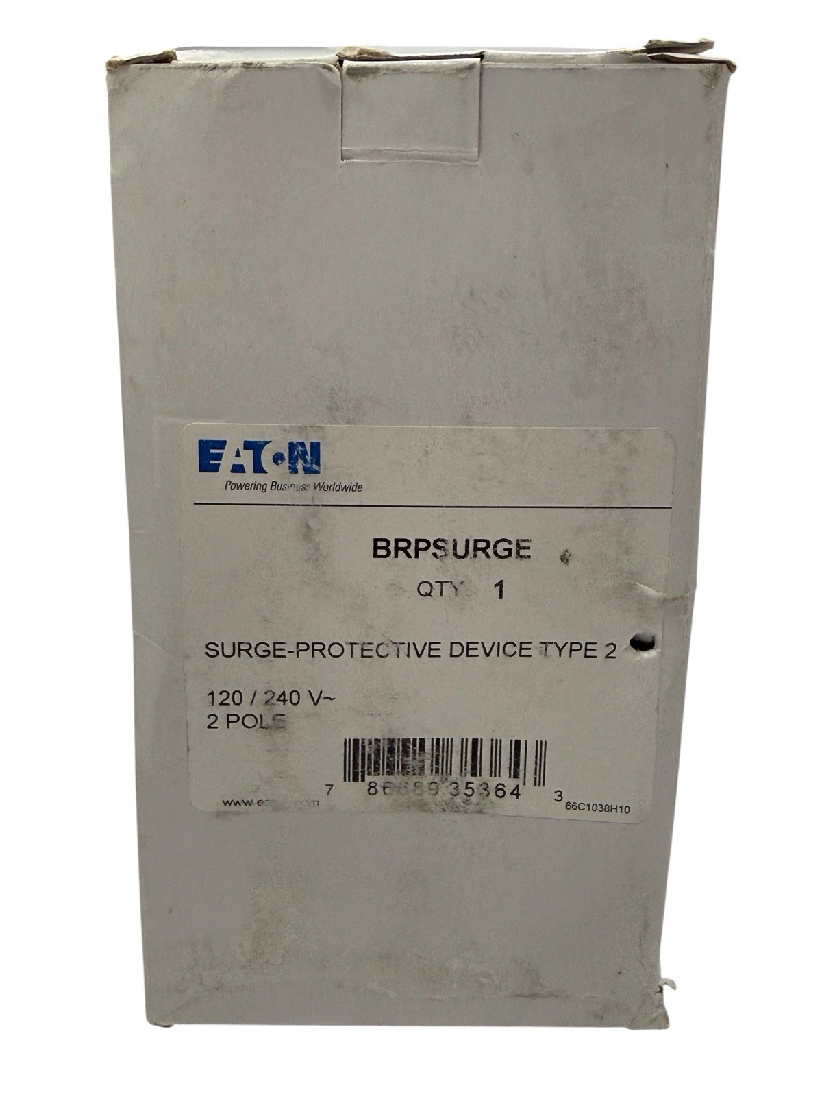 Eaton BRPSURGE Surge Protection Device – Type 2 – 120/240 VAC – 2 Pole – NEW
