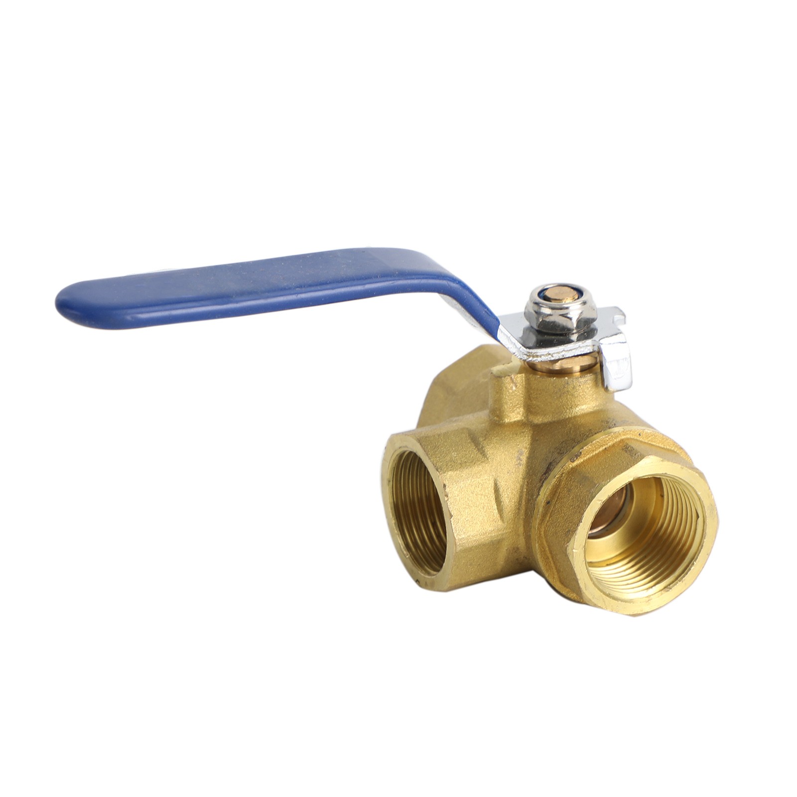 🚀G3/4″ 3 Way Ball Valve Three T Port Brass Female Type For Water Oil And Gas
