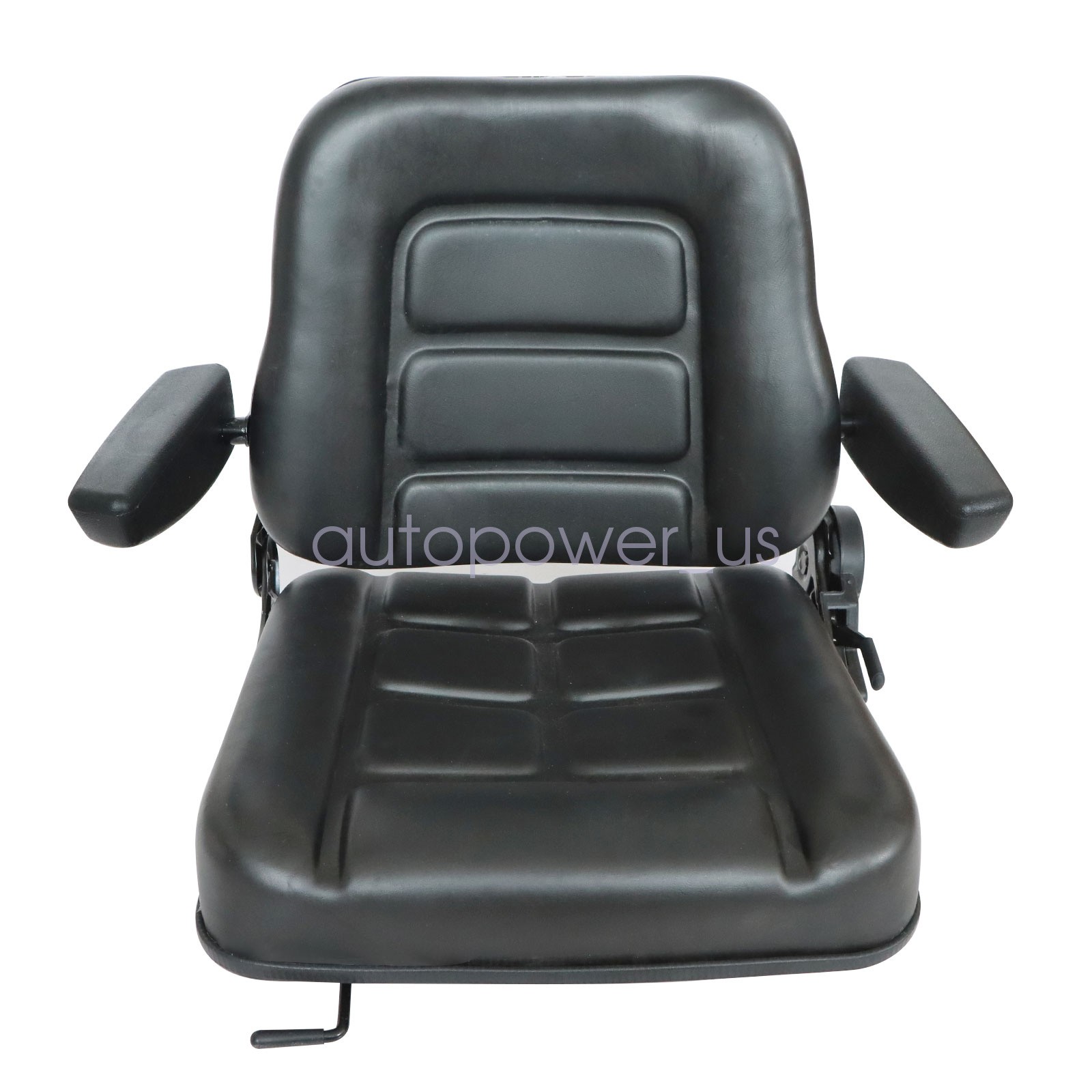 Lawn Mower Tractor Forklift Seat Excavator Universal Adjustable Backrest Armrest