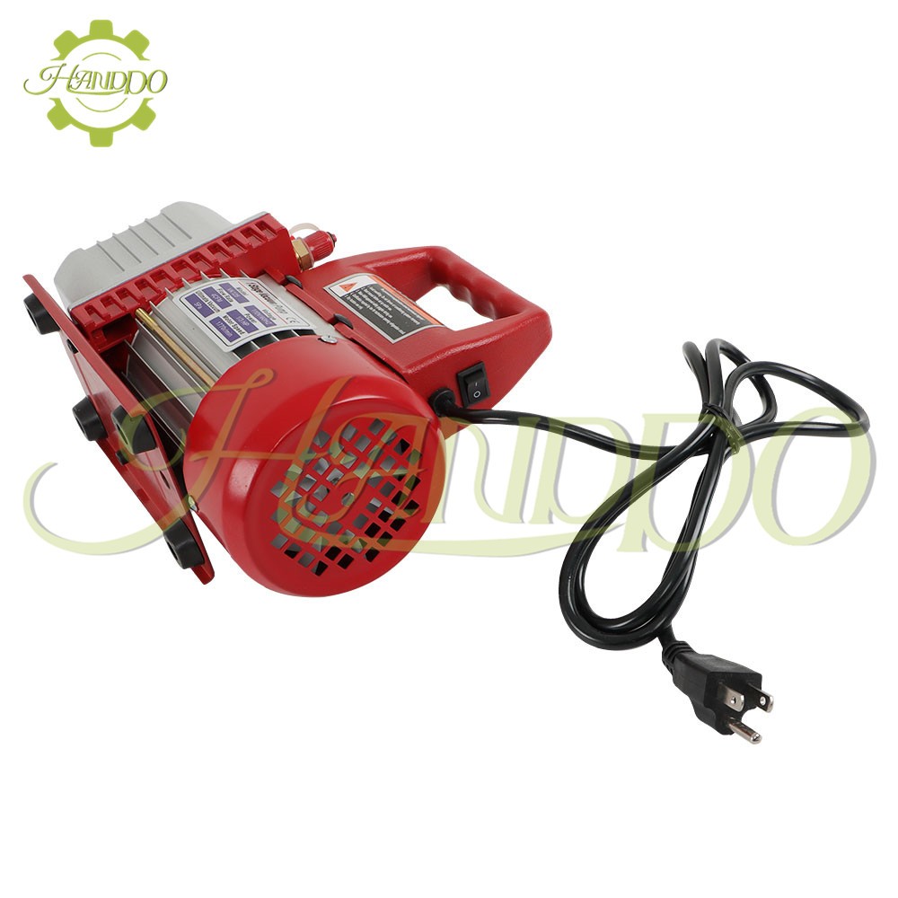 4CFM Air Vacuum Pump Rotary Vane HVAC A/C Refrigeration Kit Gauge 1/3HP
