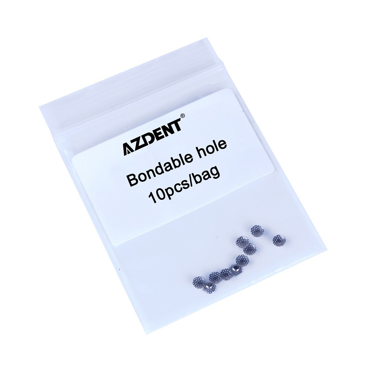 AZDENT Dental Orthodontics Bondable Lingual Buttons/Crimpable Hooks Split Stops
