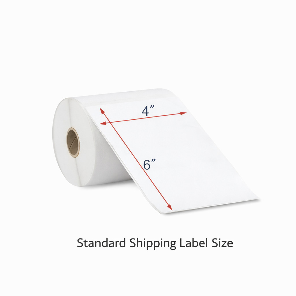 6 Rolls 4×6 Direct Thermal Shipping Labels – 250 per roll -1500 labels