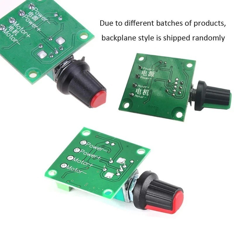 2pcs PWM Low Voltage Motor Speed Controller DC 1.8V 3V 5V 6V 12V 2A 1803BK 18…