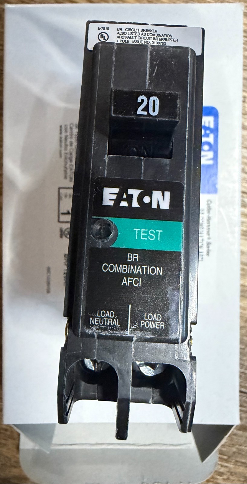 (10) New Eaton BRP120AF Circuit Breaker AFCI 20A 1-Pole 120V