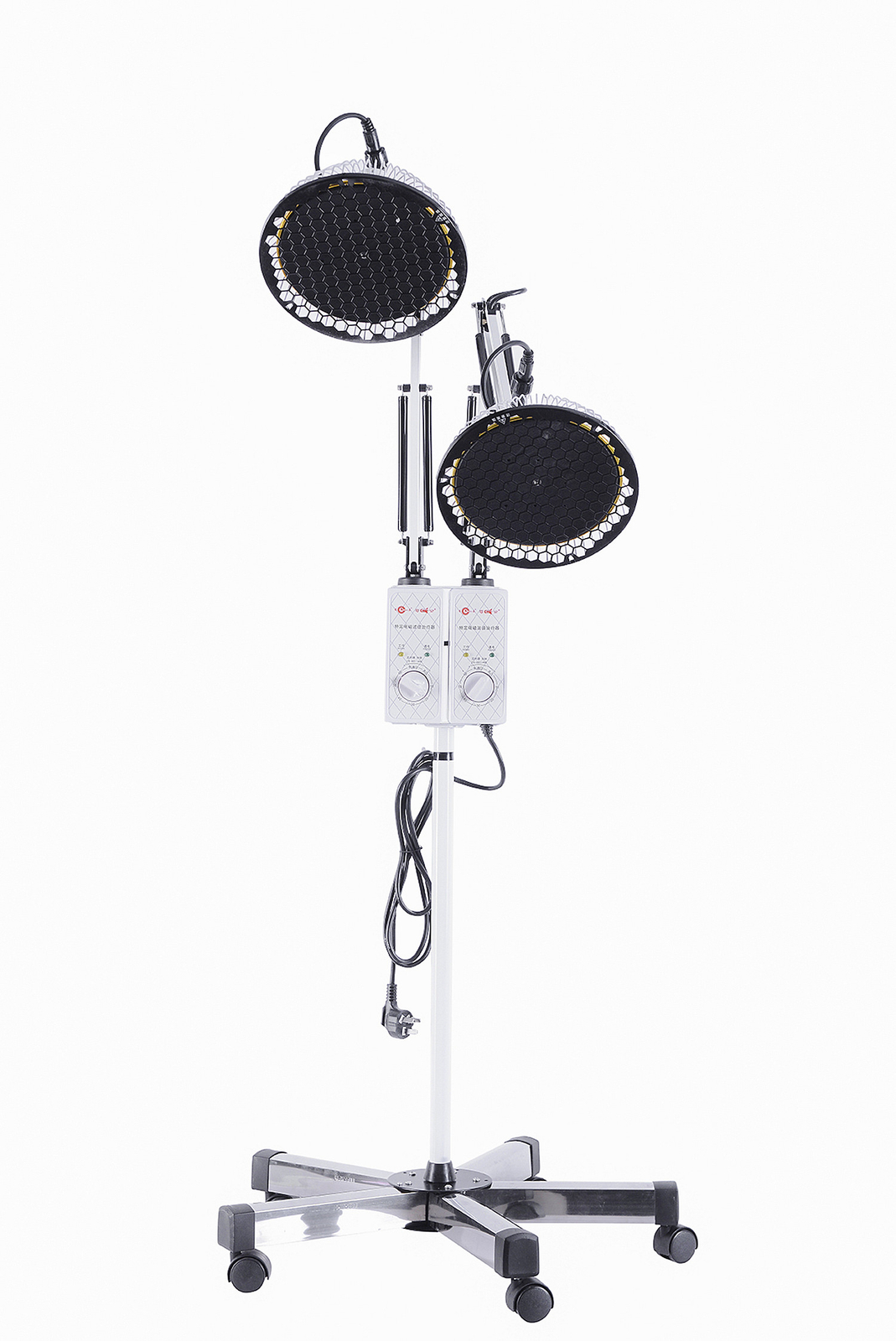 Floor-standing Double Lamp Head Electromagnetic TDP Heat Therapy Lamp CQG-222AA
