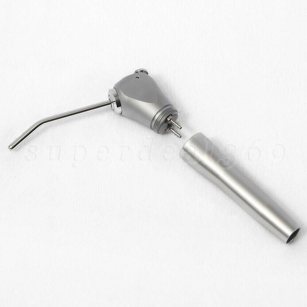 Dental Air Water Spray Triple Syringe 3 Way Handpiece w/ 2 Nozzles Tips Tubes
