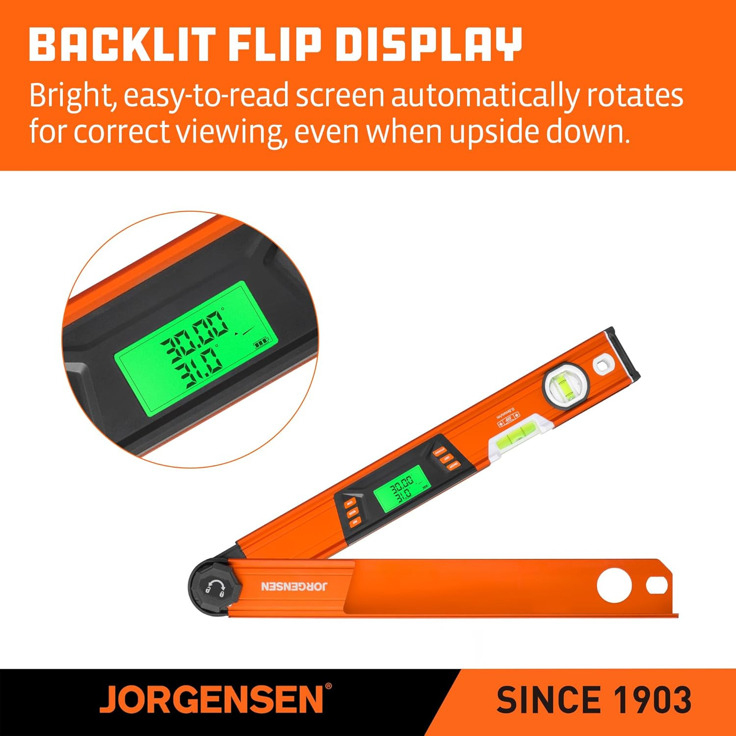 Digital Angle Finder, Multi Angle Finder Tool with Backlit LCD, Protractor Digit