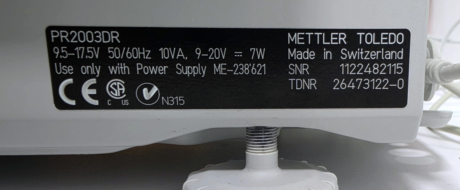 Mettler Toledo PR2003DR DeltaRange Precision Laboratory Balance