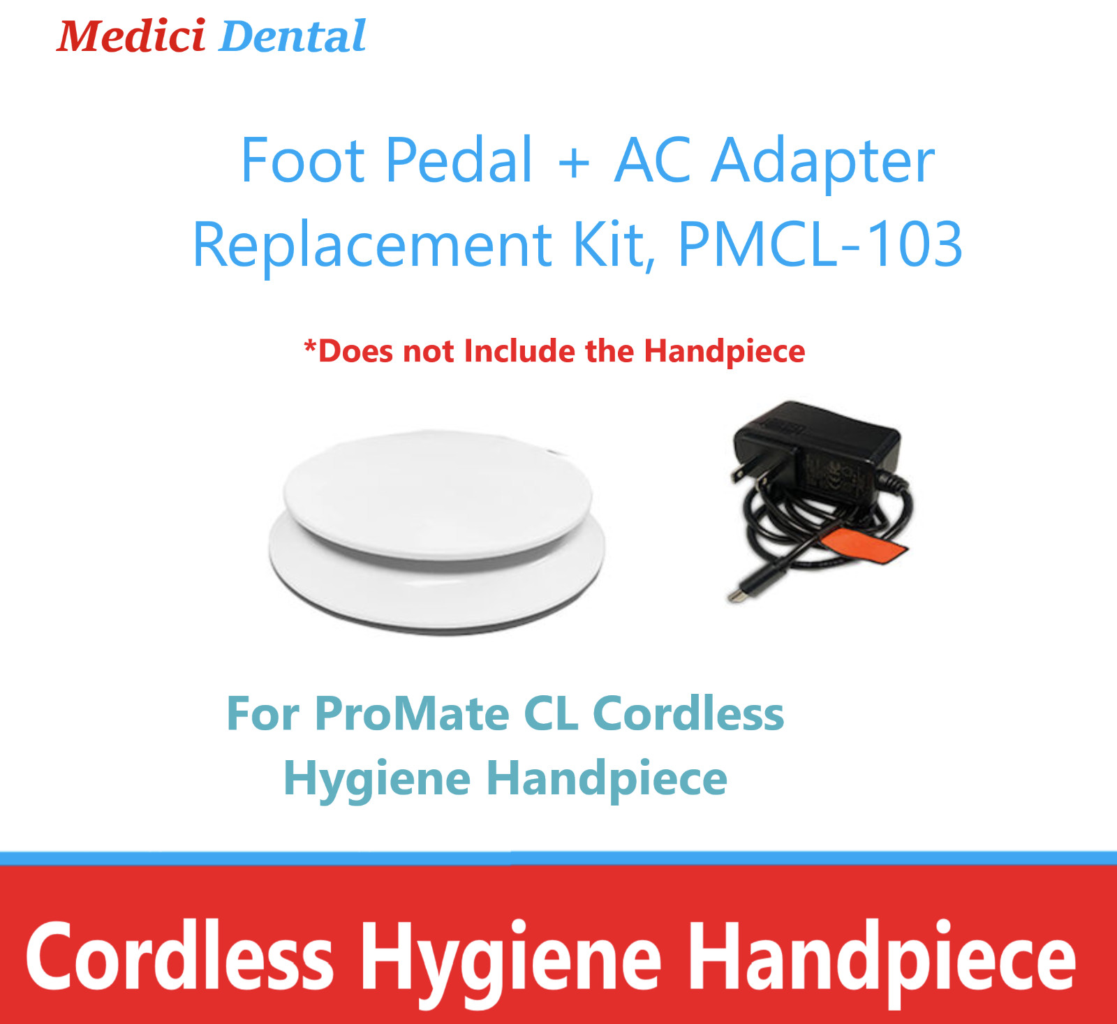 DENTAL HYGIENE PROPHY PROMATE CL CORDLESS HANDPIECE KIT PacDent -2 Year Warranty