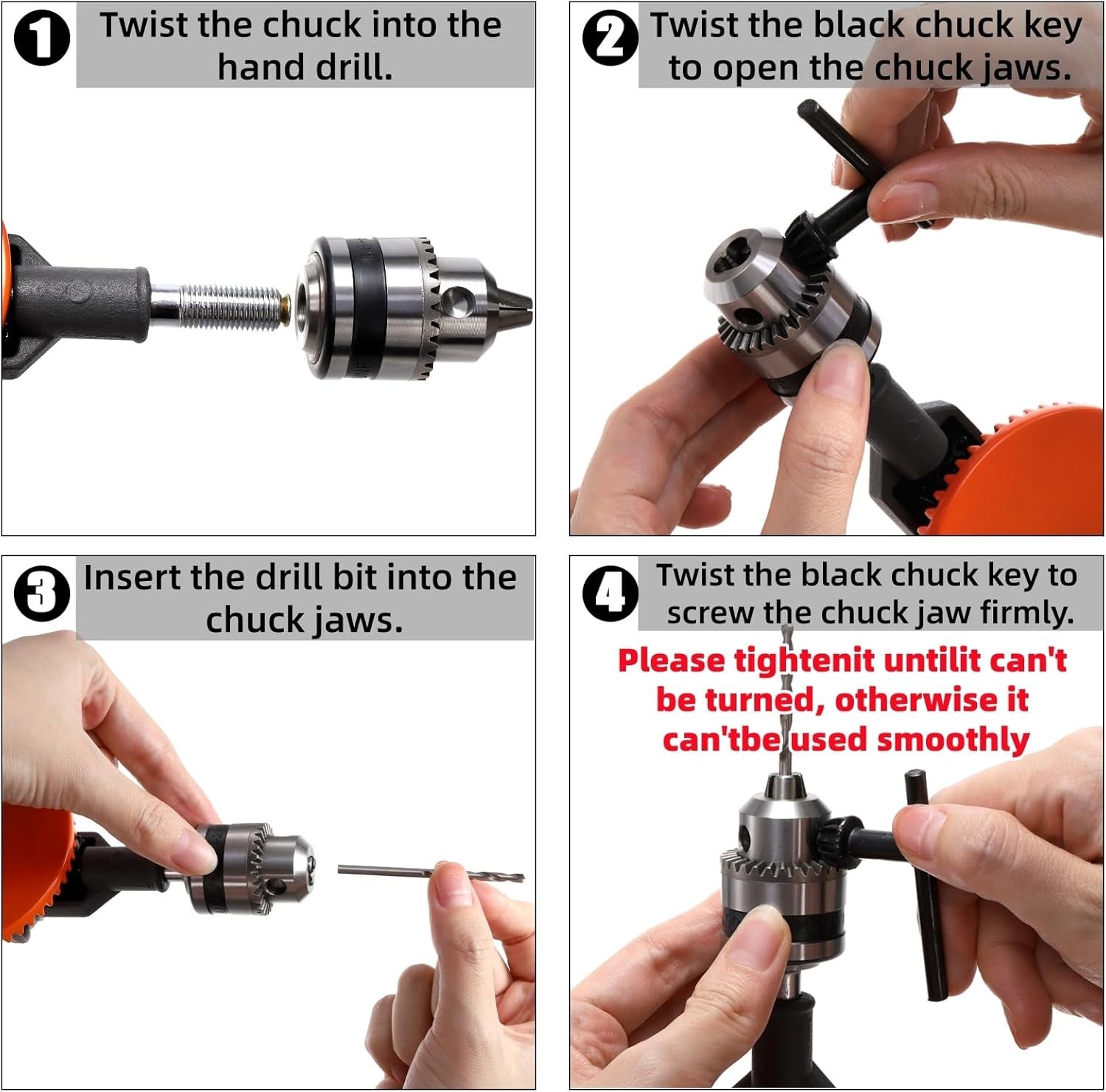 Manual Hand Drill 1/4-Inch Capacity, Speedy Hand Drill Set with 10 Pcs Drill …