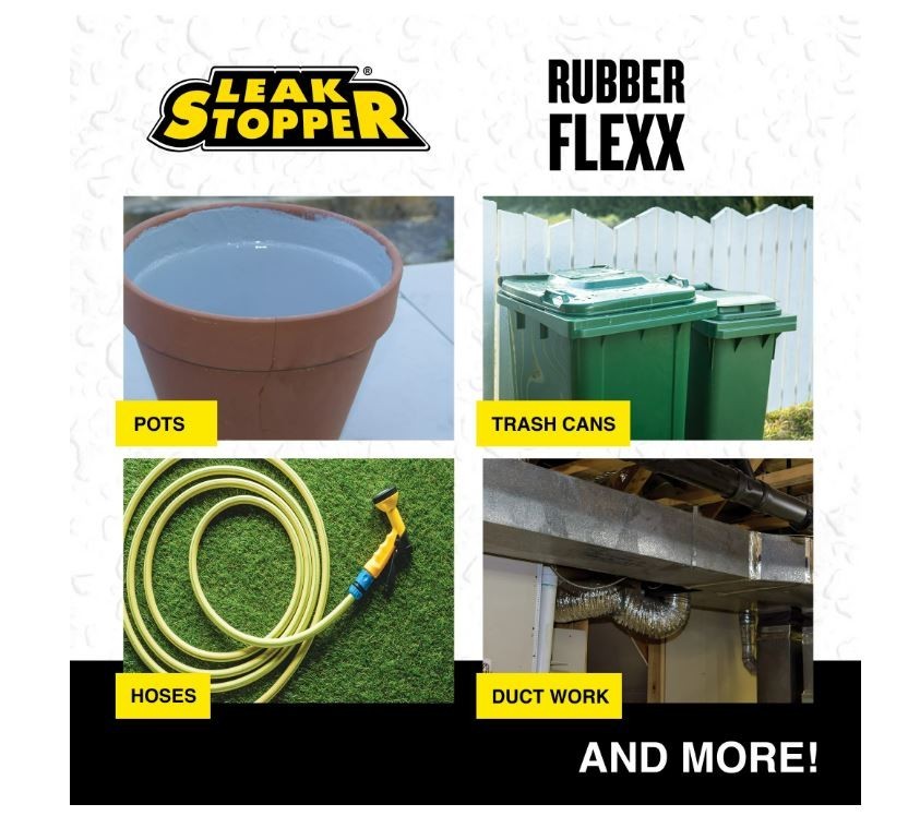 Rubber Flexx Leak Repair & Sealant Spray 18 Oz 100% Flexible Seal Waterproof NEW