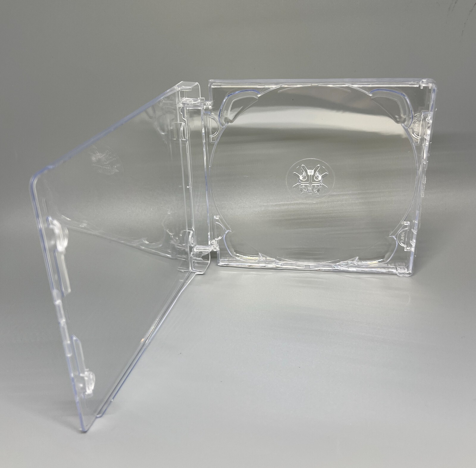 10 PCS NEW CLEAR ORIGINAL SINGLE SUPER JEWEL BOX W/SJB LOGO, LARGE HINGE,O-SJB