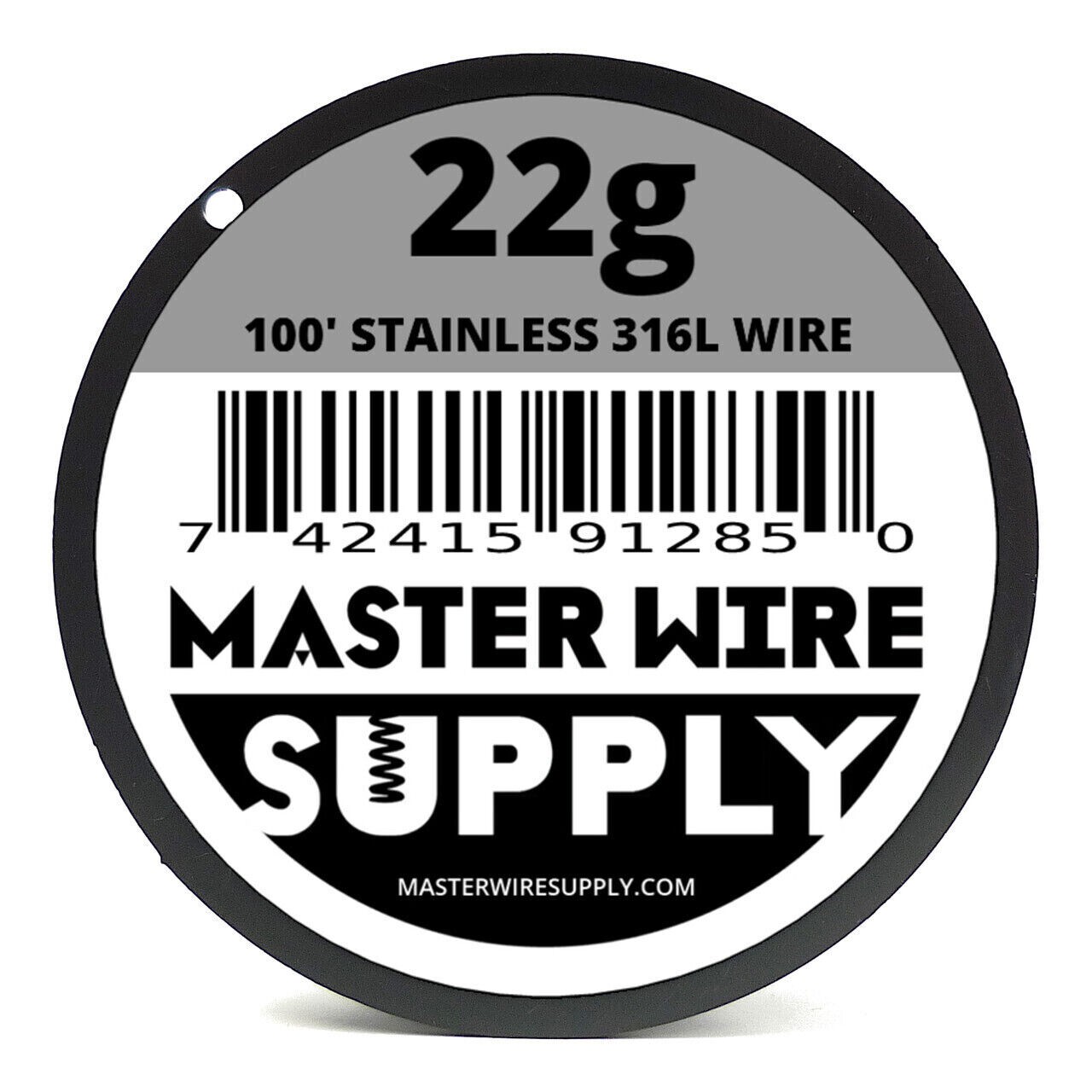 MWS – Stainless Steel 316L – 100 ft – 22 Gauge – Round Wire