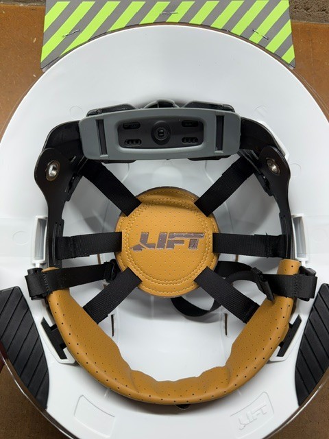Lift Safety iDAX – Vented Hard Hat – WHITE Carbon HIDV-24CW