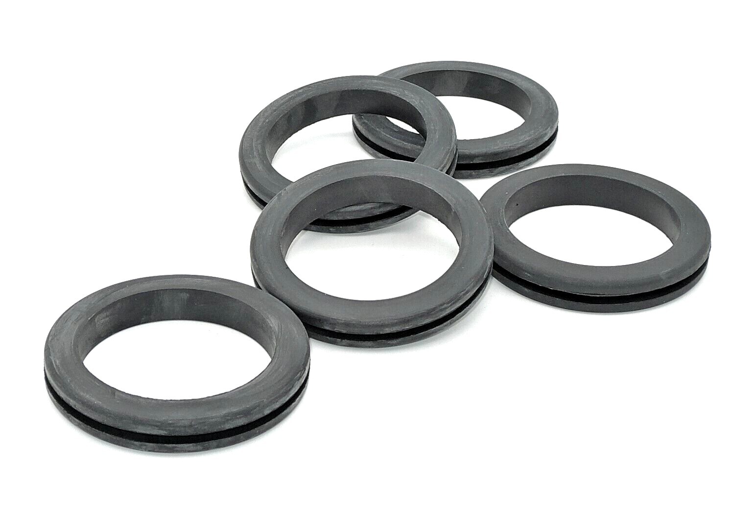 Firewall Rubber Wire Grommet 2 1/2″ w 2 1/8″ ID w 1/8” Groove Oil Resistant NBR