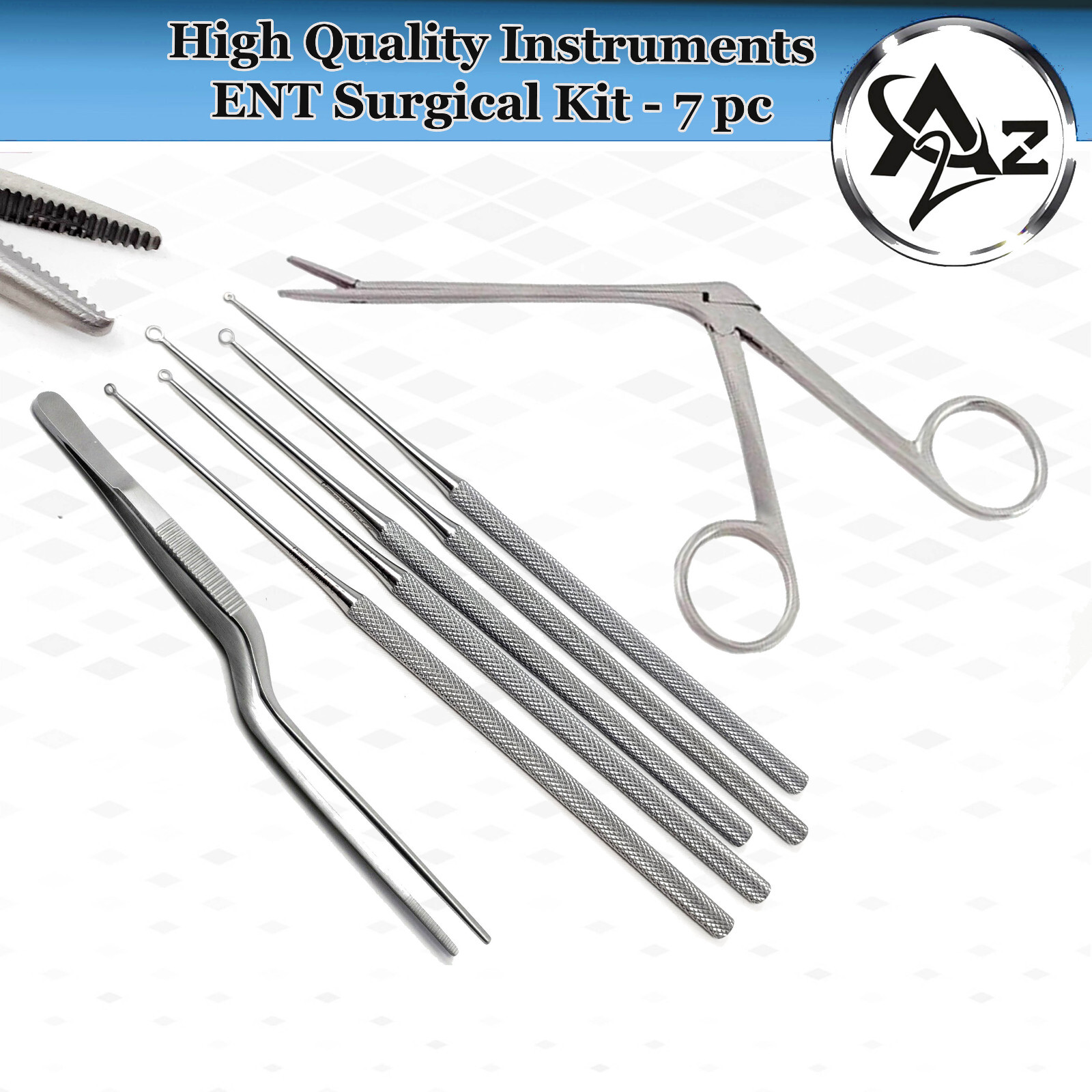 Nasal Sinus Surgical Kit,Hartman Alligator Forcep Buck Ear Micro ENT Instruments