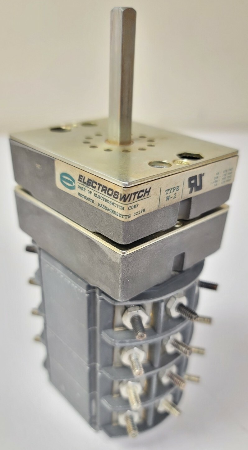 Electroswitch Cat 508A122G01 1014 Type W-2 Rotary Switch 600v 6a/300v 20a Style