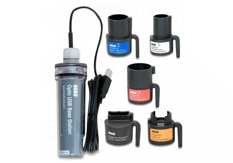 HOBO BASE-U-4 Optic USB Base Station w/ Universal Couplers for Data Loggers New