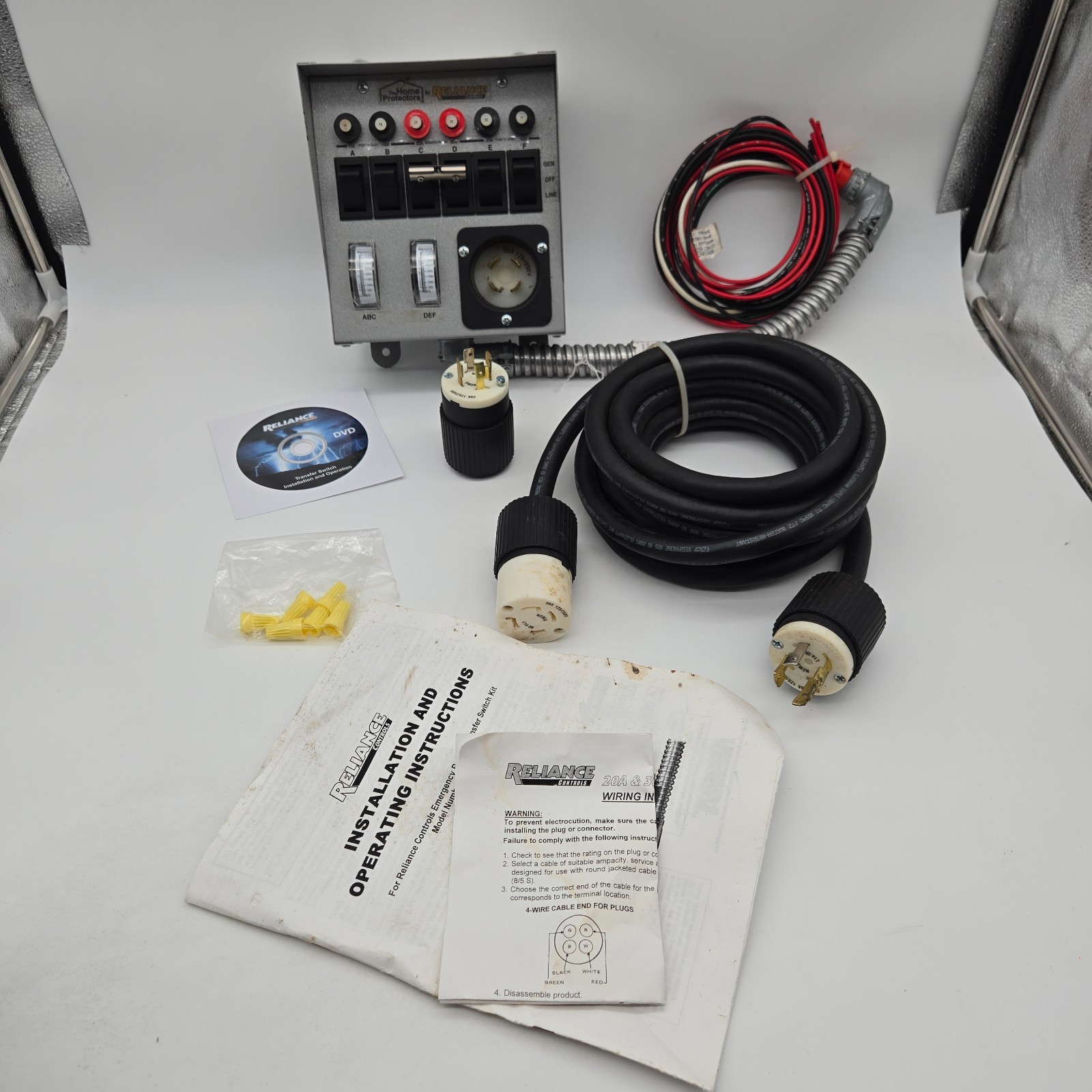 Reliance Controls 30216B 6 Circuit 30Amp Generator Standby Power Transfer Switch