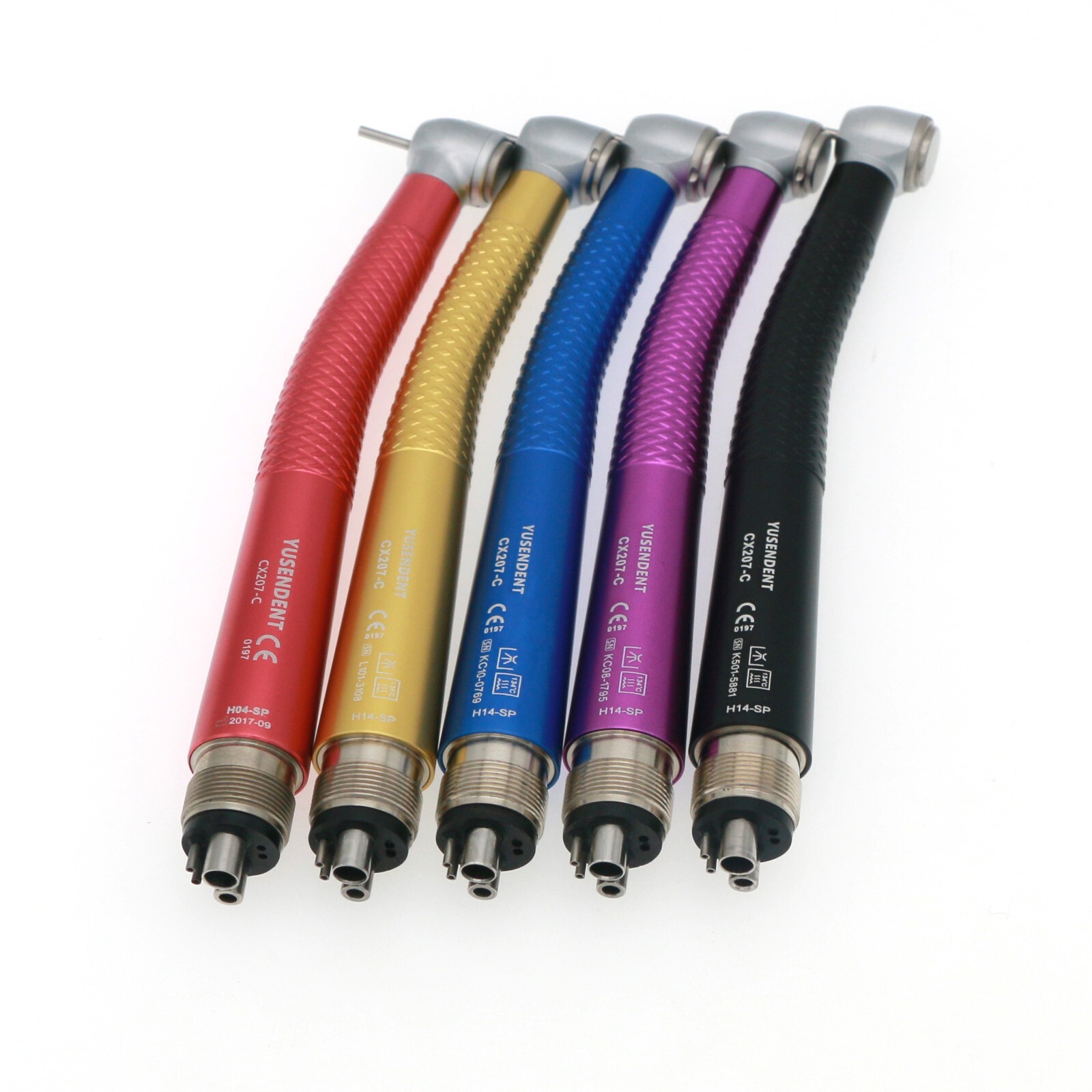 US COXO Colorful Dental High Speed Handpiece Air Turbine Anti-retraction 4 Holes
