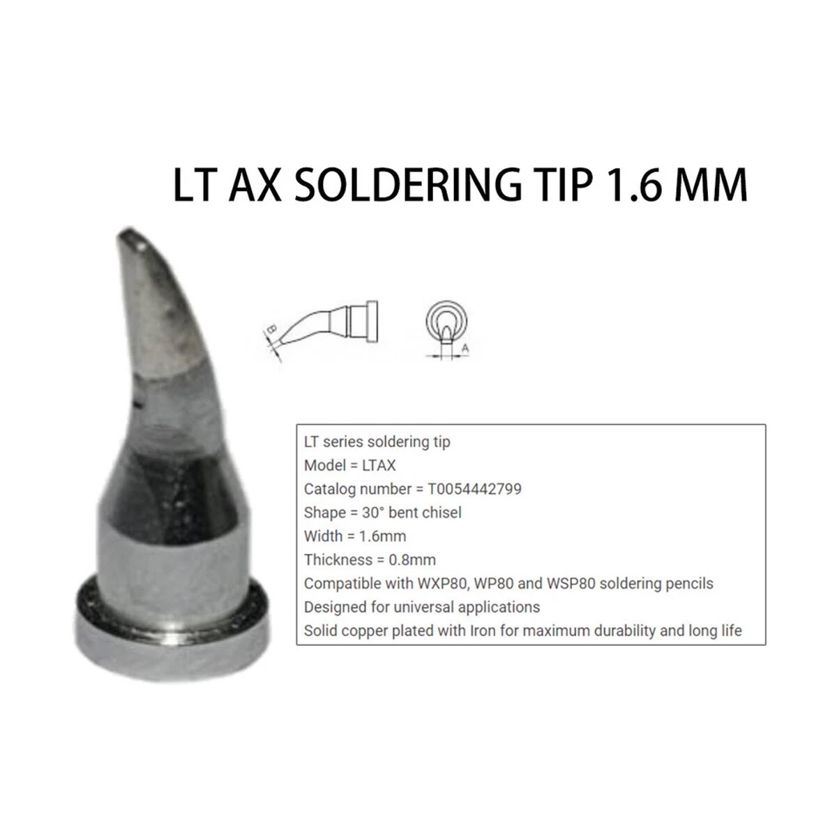 LT Series Tip Heating Elements for Weller WSD81 WD1000 Workstation WSP80 US