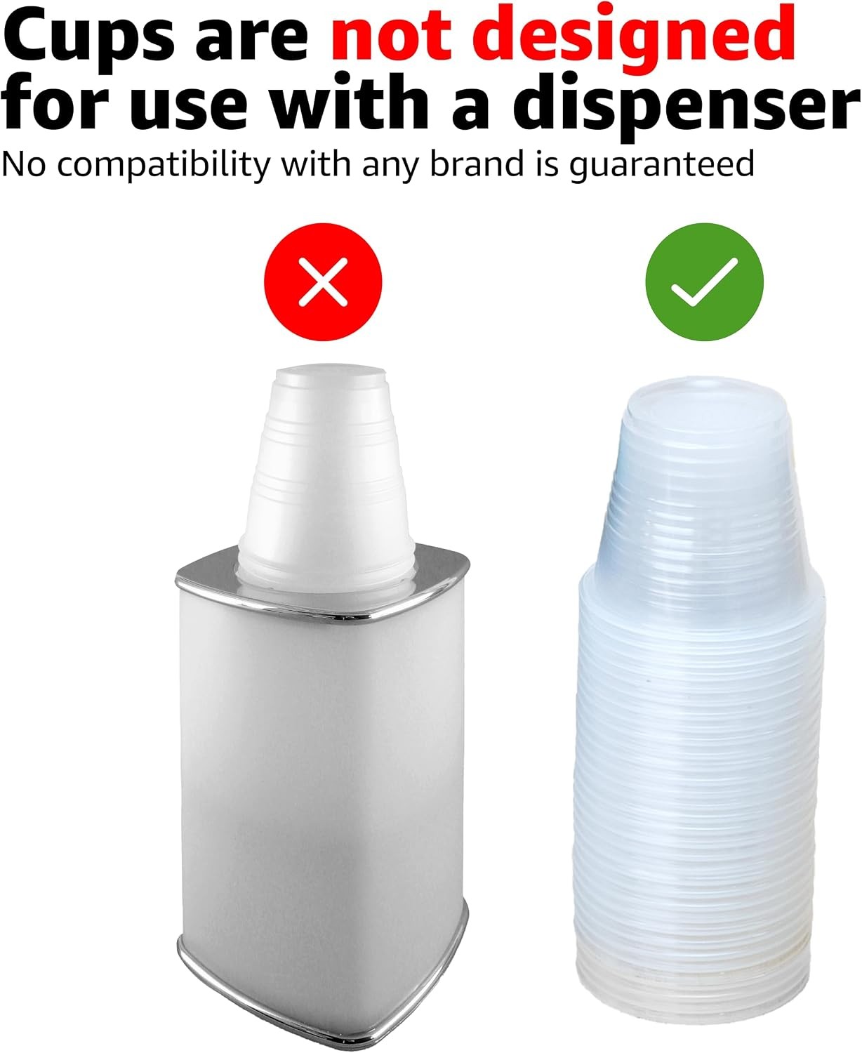 Mini Disposable Clear Plastic Cups, 3oz, 100 Count