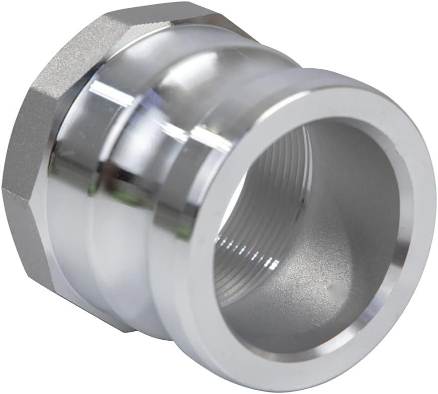 2 pcs Aluminum cam lock fittings 2″ Part A cam groove hose fitting camlock fi…