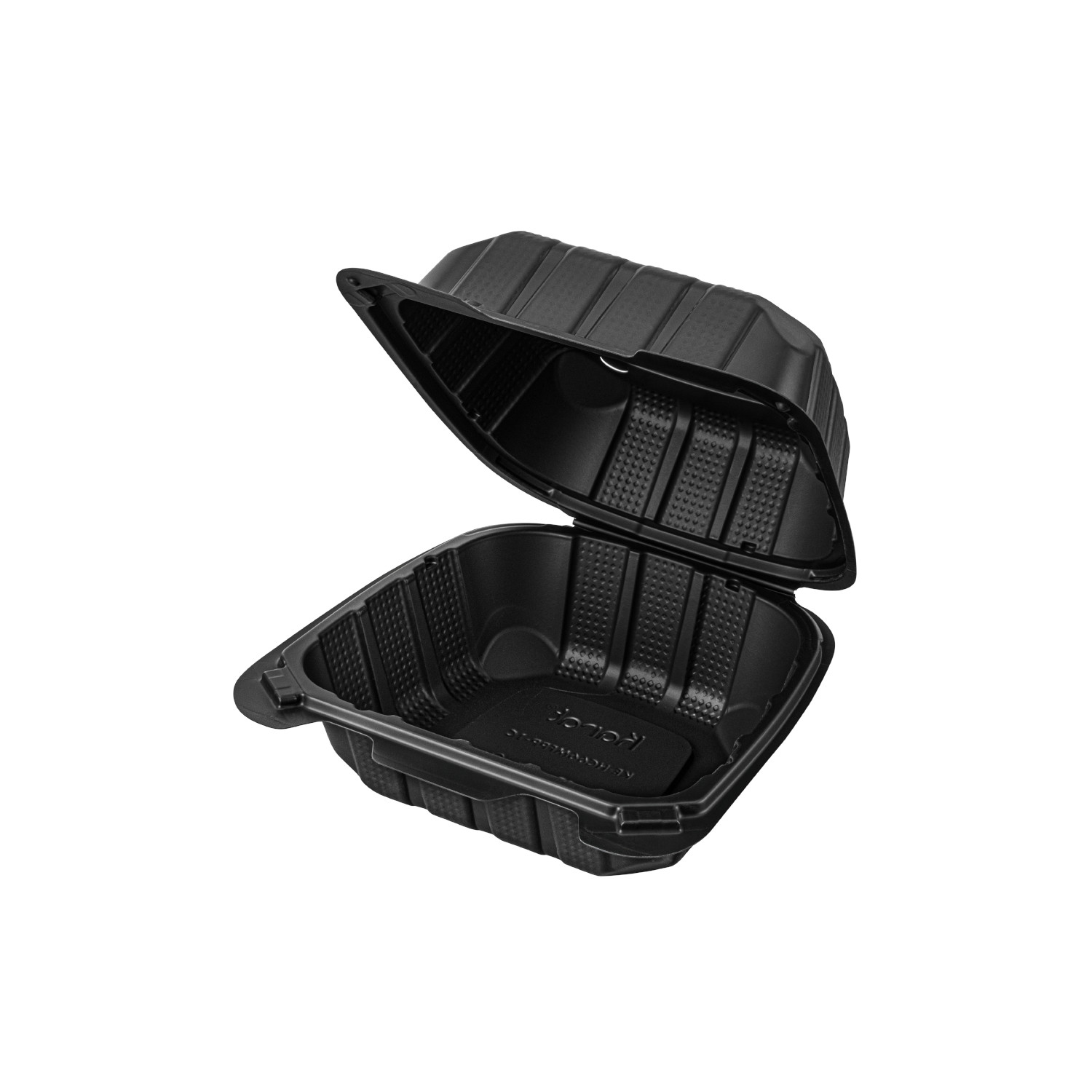 Karat Earth 6″x6″ Mineral Filled PP Hinged Container(1 compartment) Microwavable