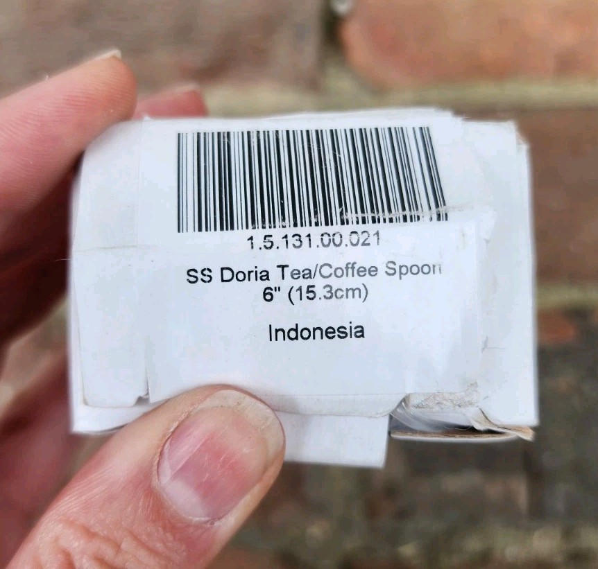 12 Pc Fortessa Doria 6″ 18/10 Stainless Steel Extra Heavy Weight Teaspoon, NEW!!