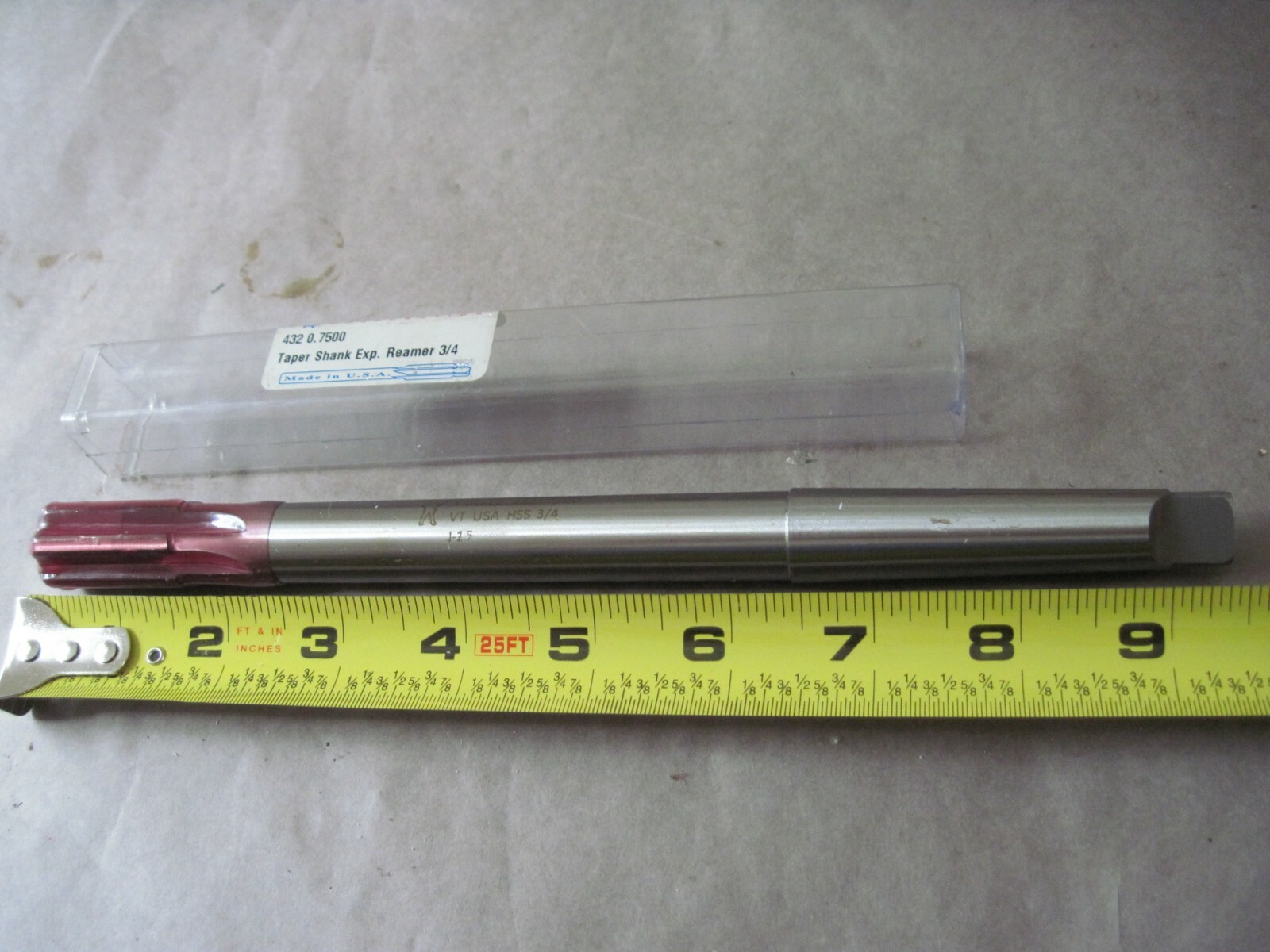 Yankee 432-0.7500 Expansion Reamer 3/4 x 5/8 x 1-3/8 x 9-1/2″ 6 FL Taper Shank