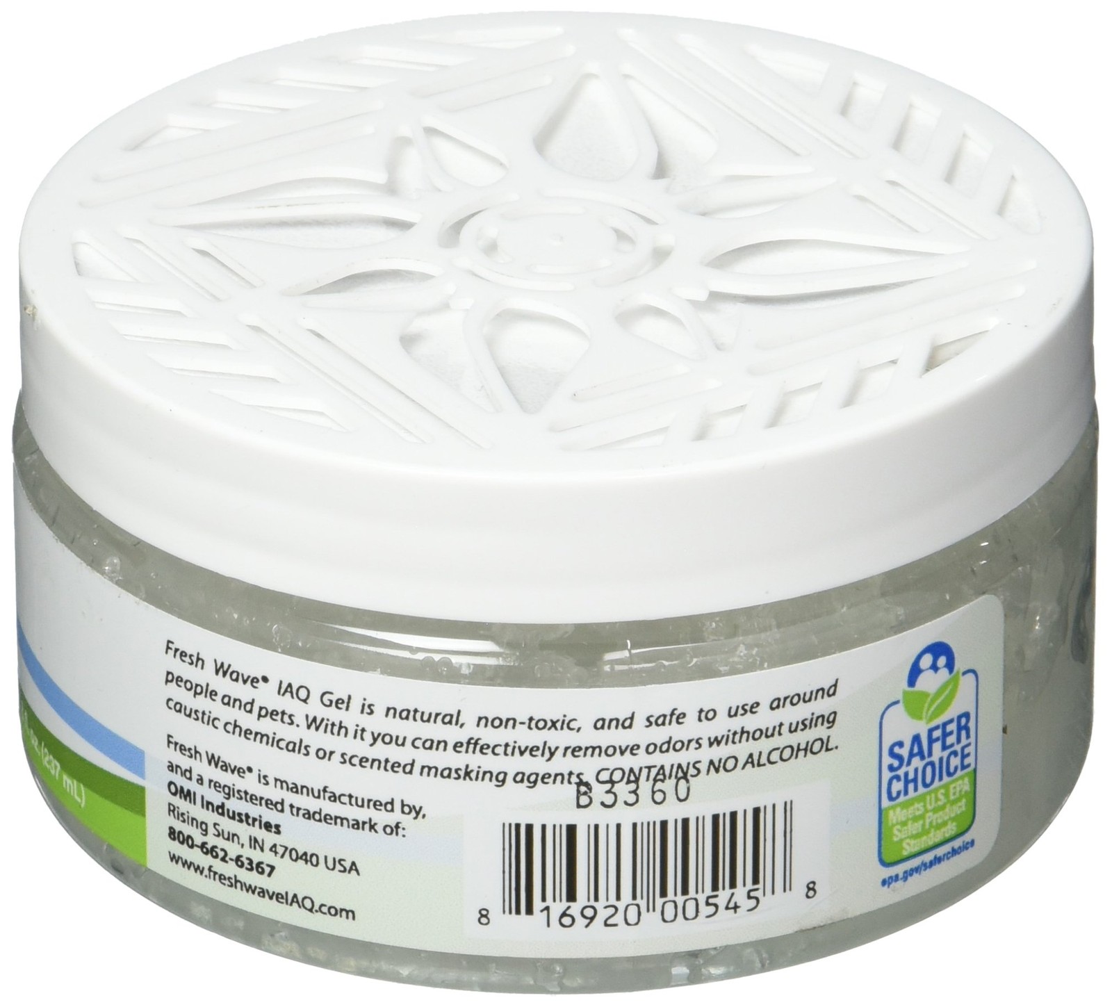Fresh Wave IAQ Commercial Odor Eliminating Gel, 8 8 Fl Oz (Pack of 1), Lime