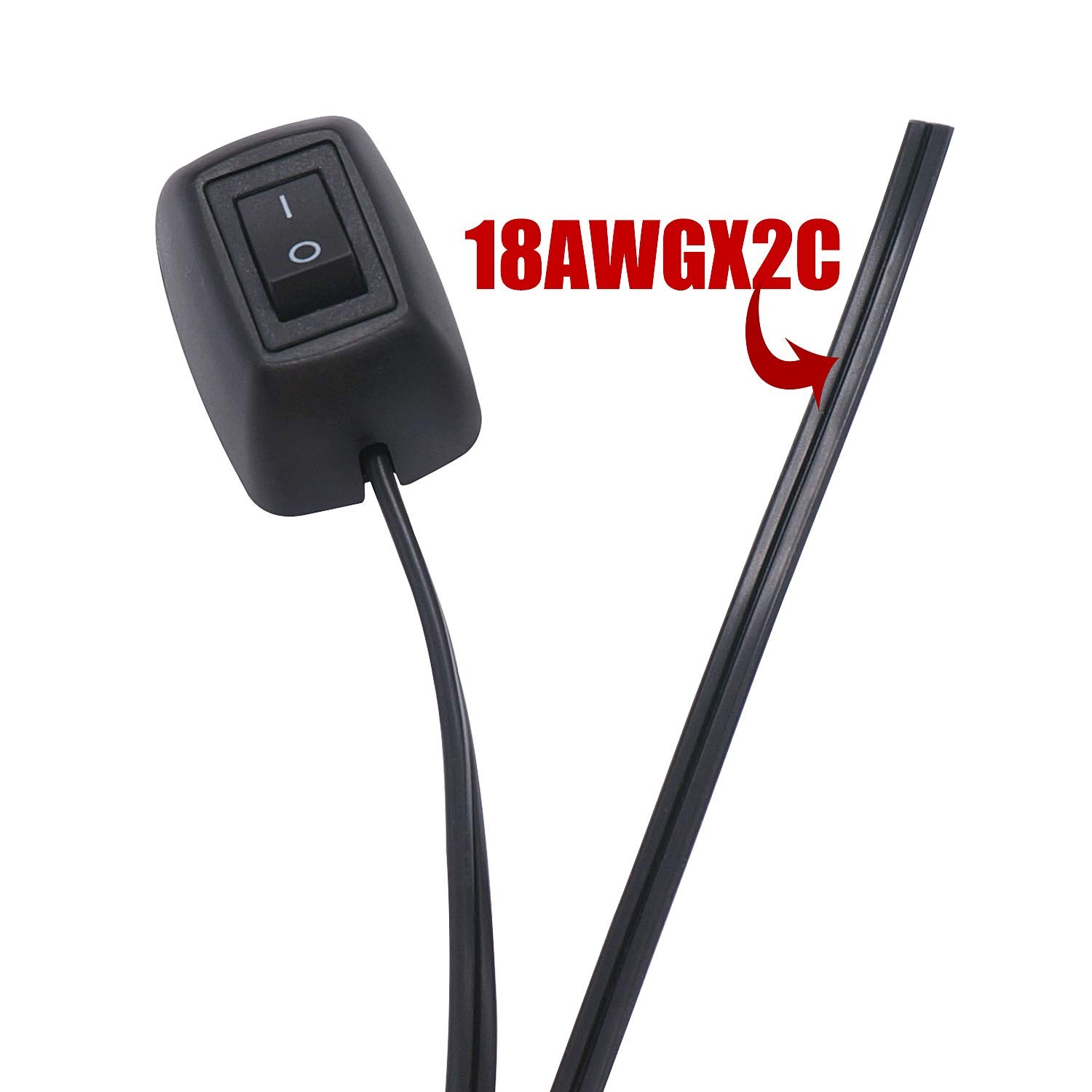 Paste Type Car Push Button Switch ON/Off DC12V Surface Mount SPST 11.8 Inch