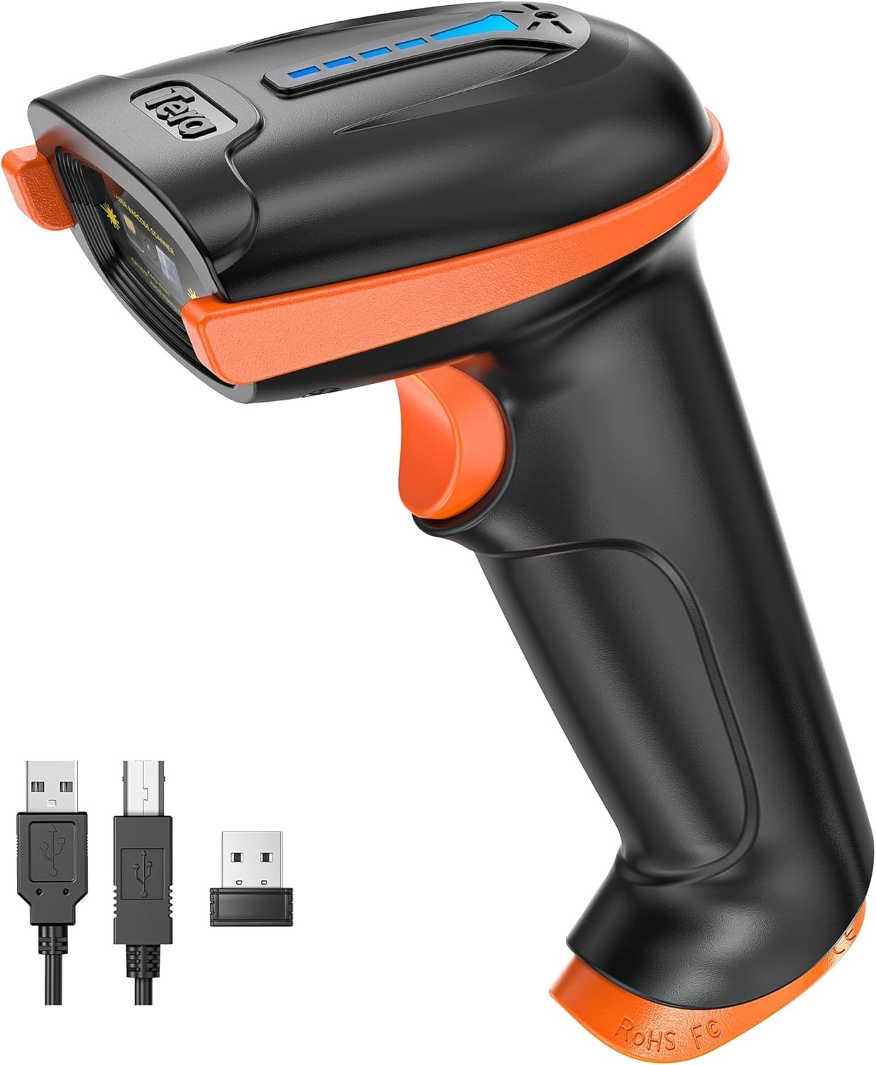 Tera 5100 Wireless 1D Barcode Scanner USB Cordless Reader