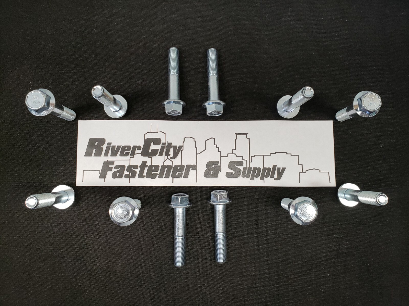 (5) M12-1.25×60 J.I.S. Hex Head Flange Bolts M12x1.25×60 Screws 12mm x 60mm
