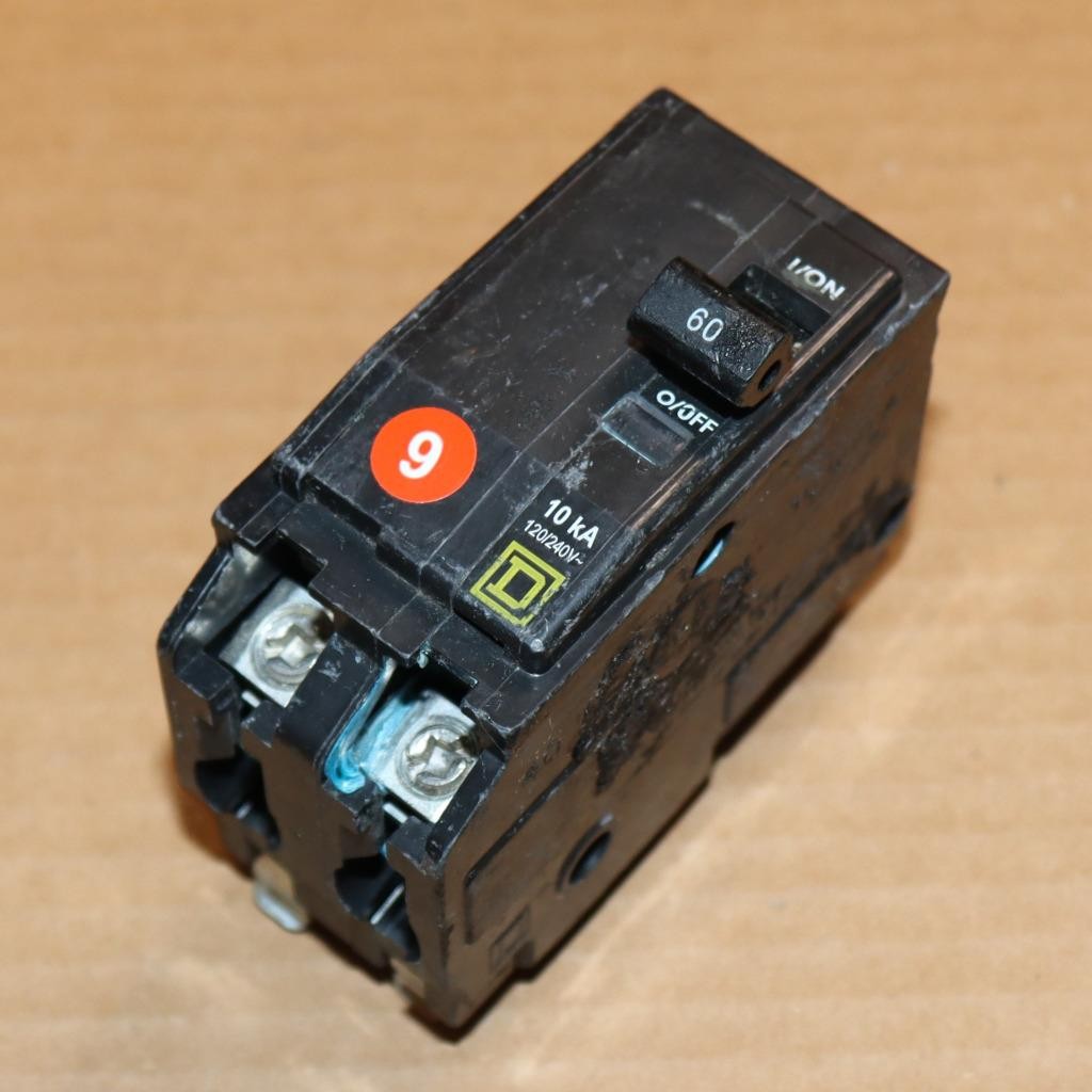 One Square D QO260 2 Pole 60 Amp Plug In Breaker Sq D OG#09