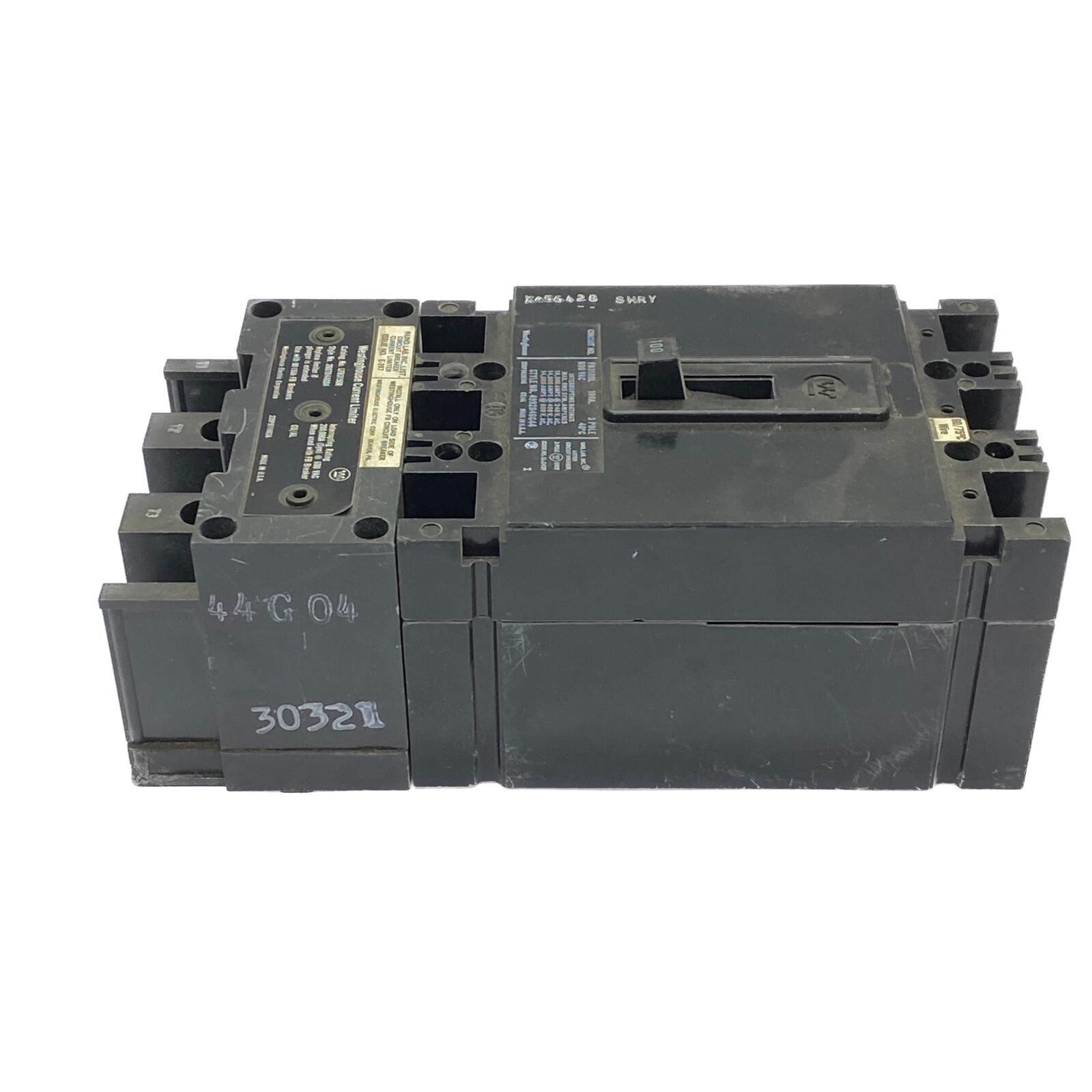Westinghouse 100A 600VAC 3P Circuit Breaker FB3100L w/ Current Limiter LFB3150R