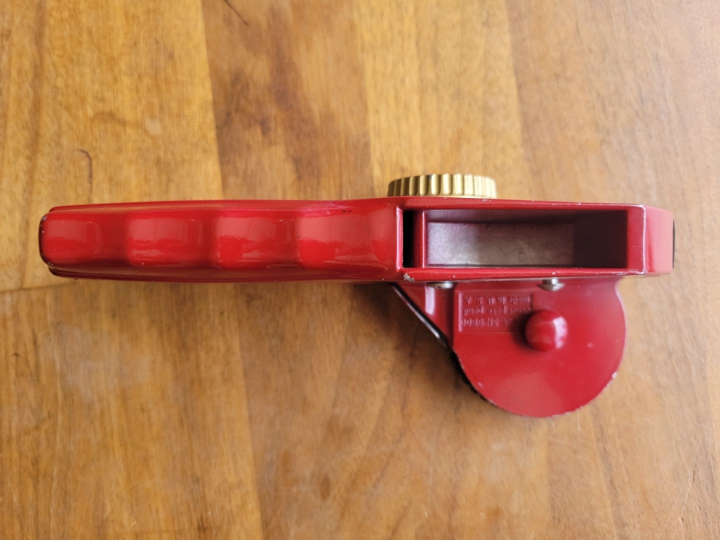 Vintage Legacy Contact Red Metal Label Gun Model Tp220