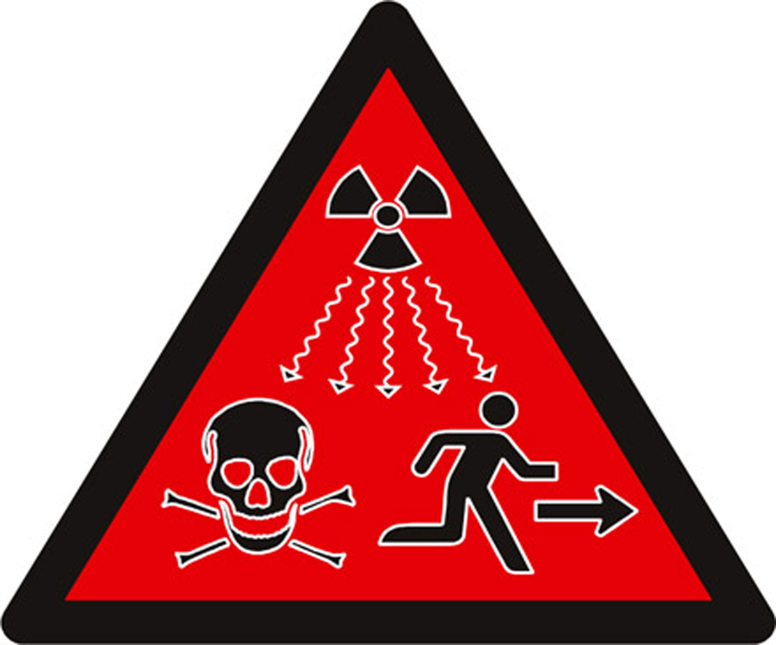 Nuclear radiation sign, N-38