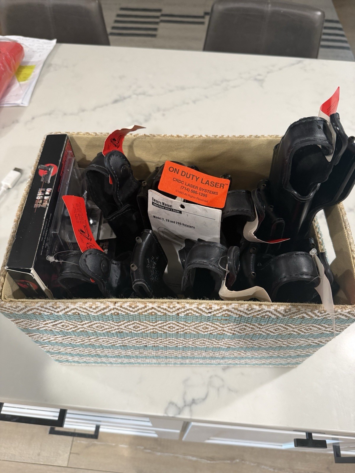 Safariland Holster Vintage Lot with 3 Taurus On Duty Laser Systems + VHS NOS